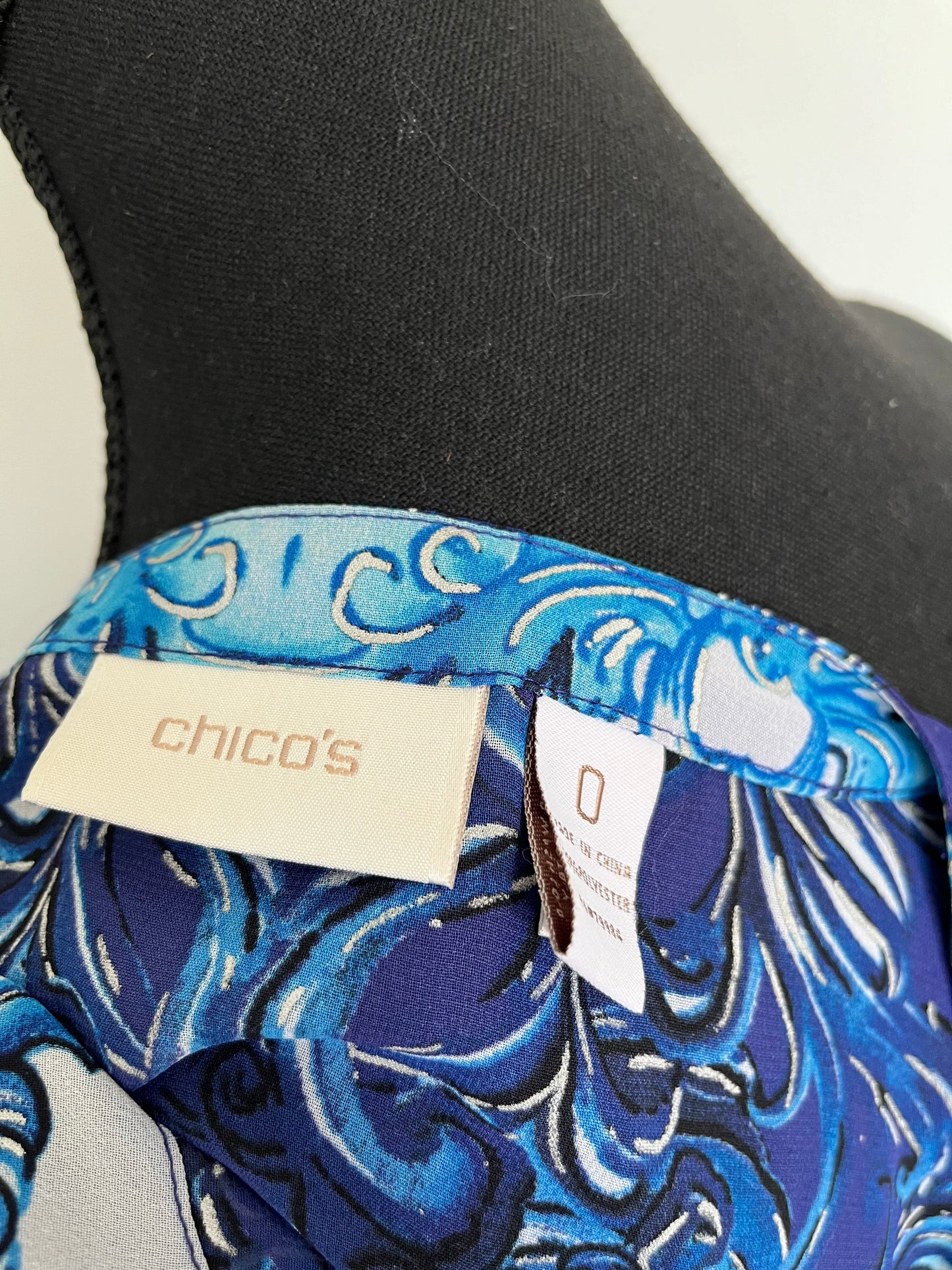 Tunique Chico's - Étiquette de marque et de taille