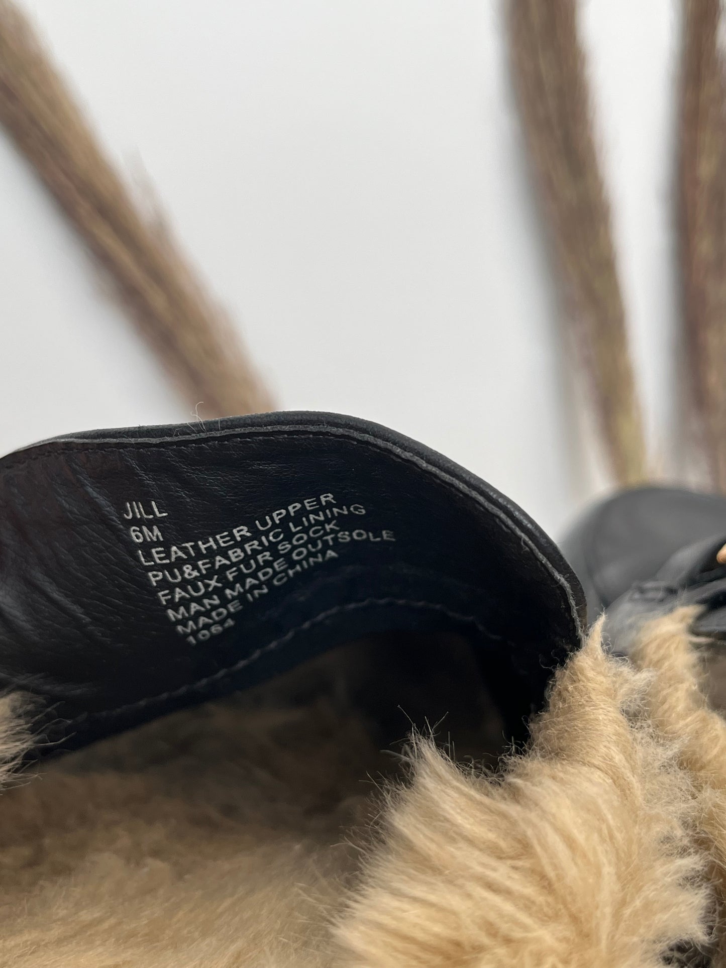 Souliers Steve Madden - Étiquette de taille et de composition