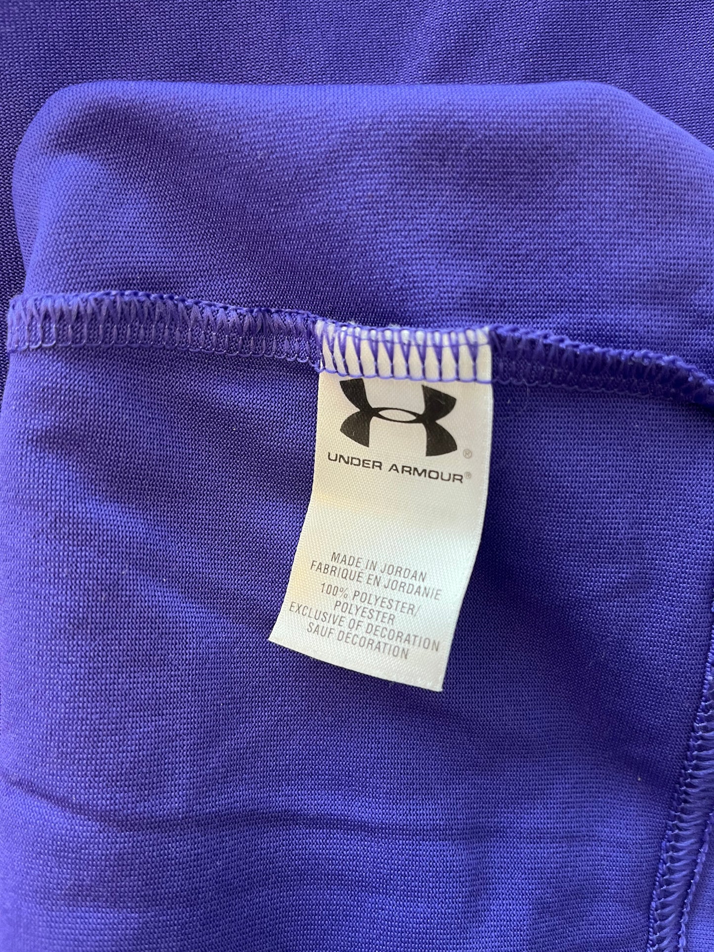 Chandail Under Armour - Étiquette de composition