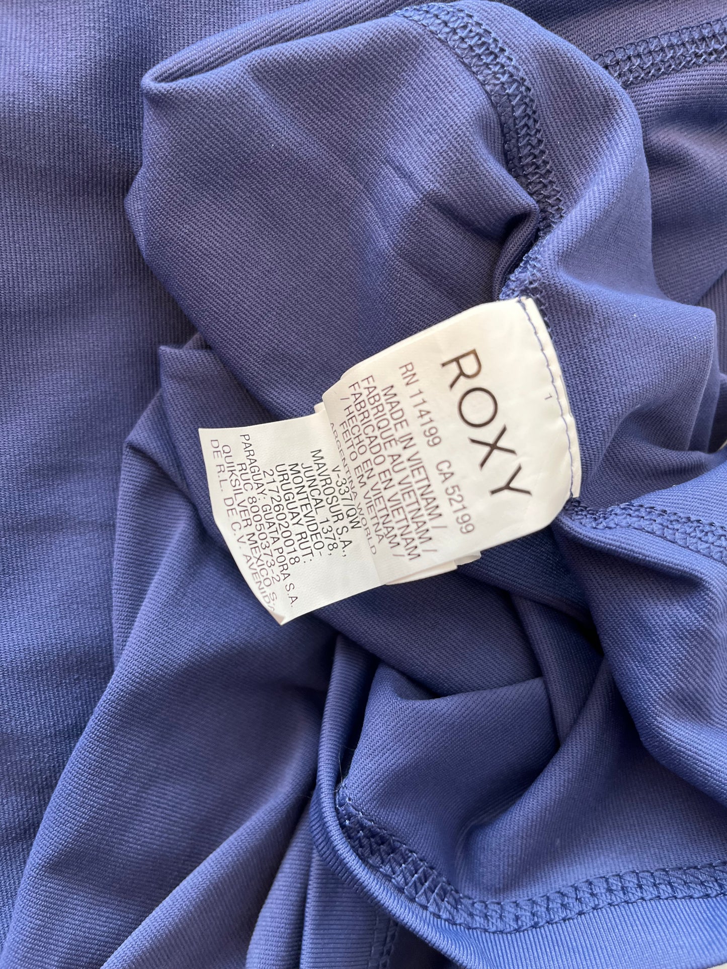 Chandail Roxy - Étiquette de composition