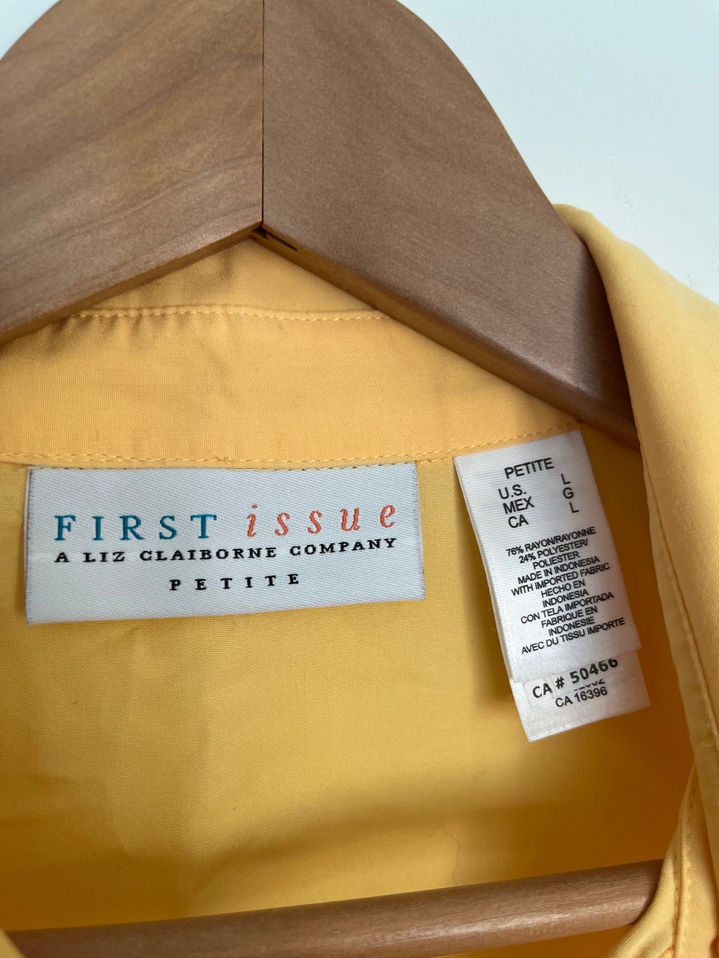 Camisole Liz Claiborne - Étiquette de marque et taille