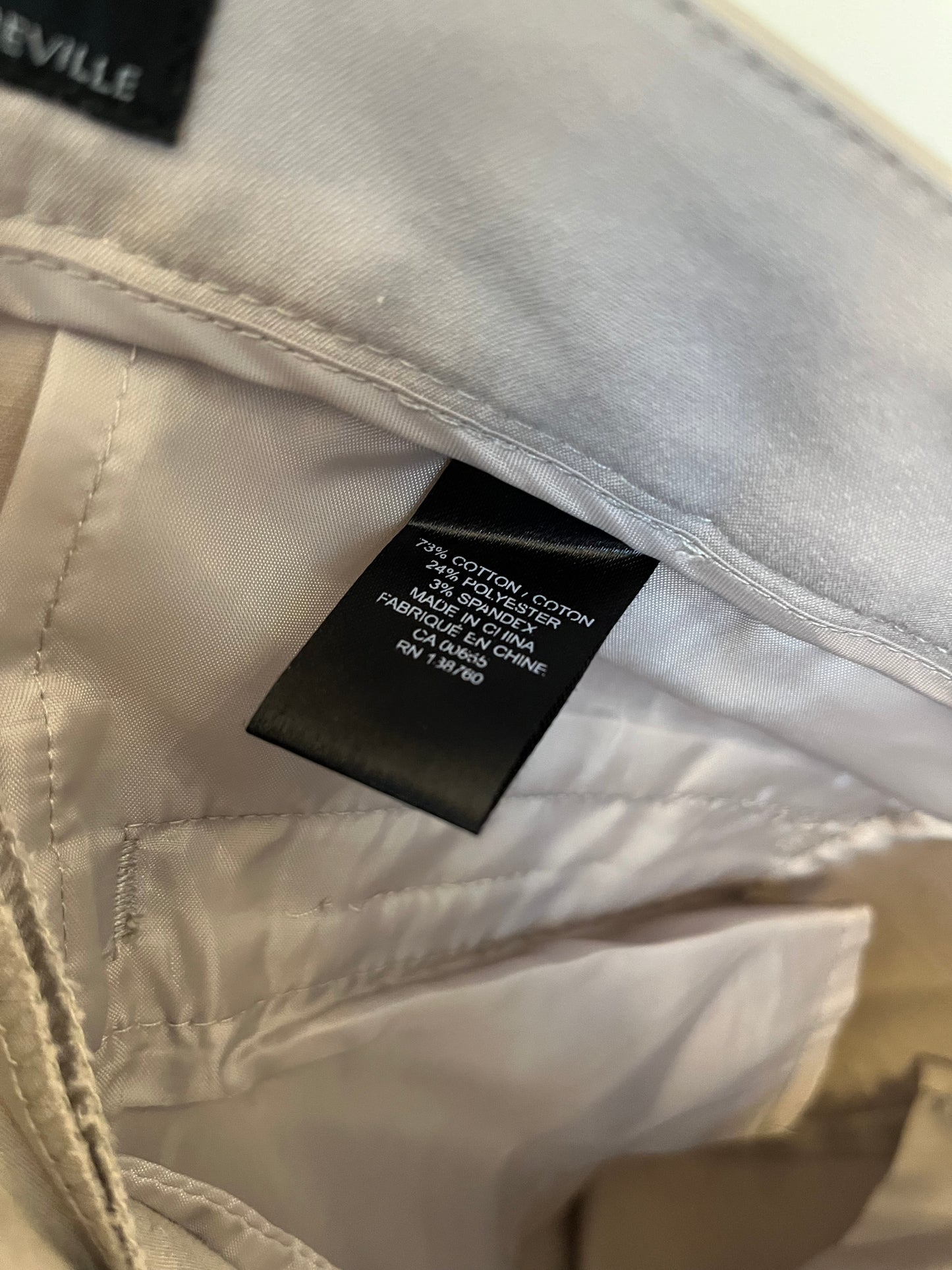 Pantalon RW&CO - Étiquette de composition