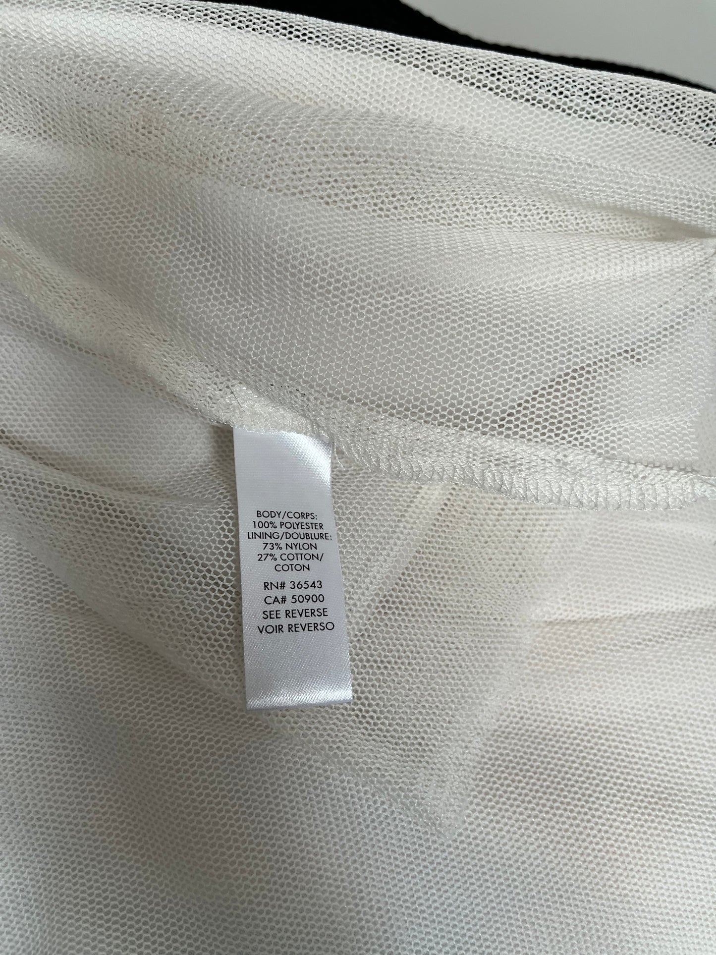 Camisole Calvin Klein - Étiquette de composition