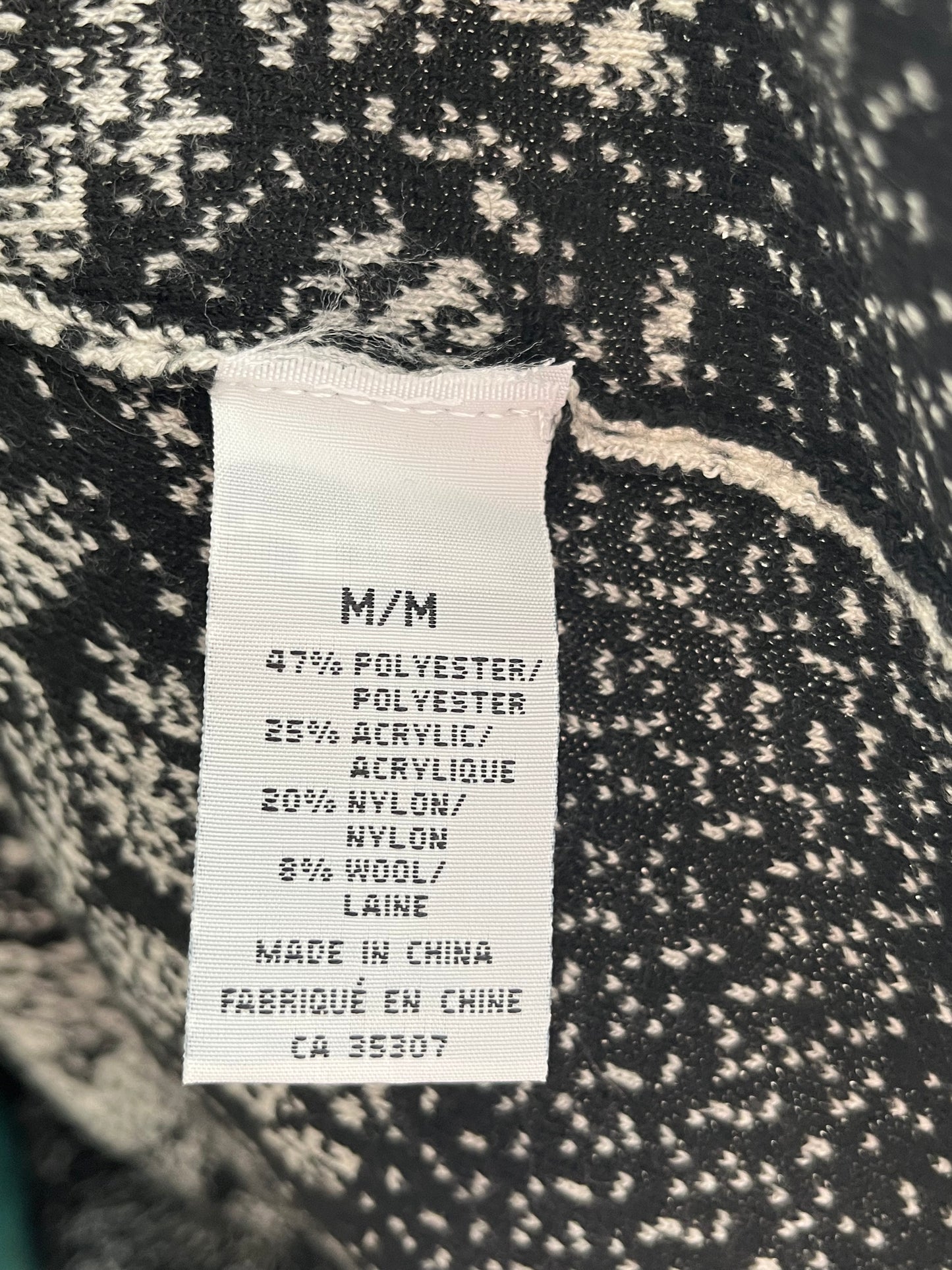 Cardigan Moffi - Vue sur l'étiquette de composition