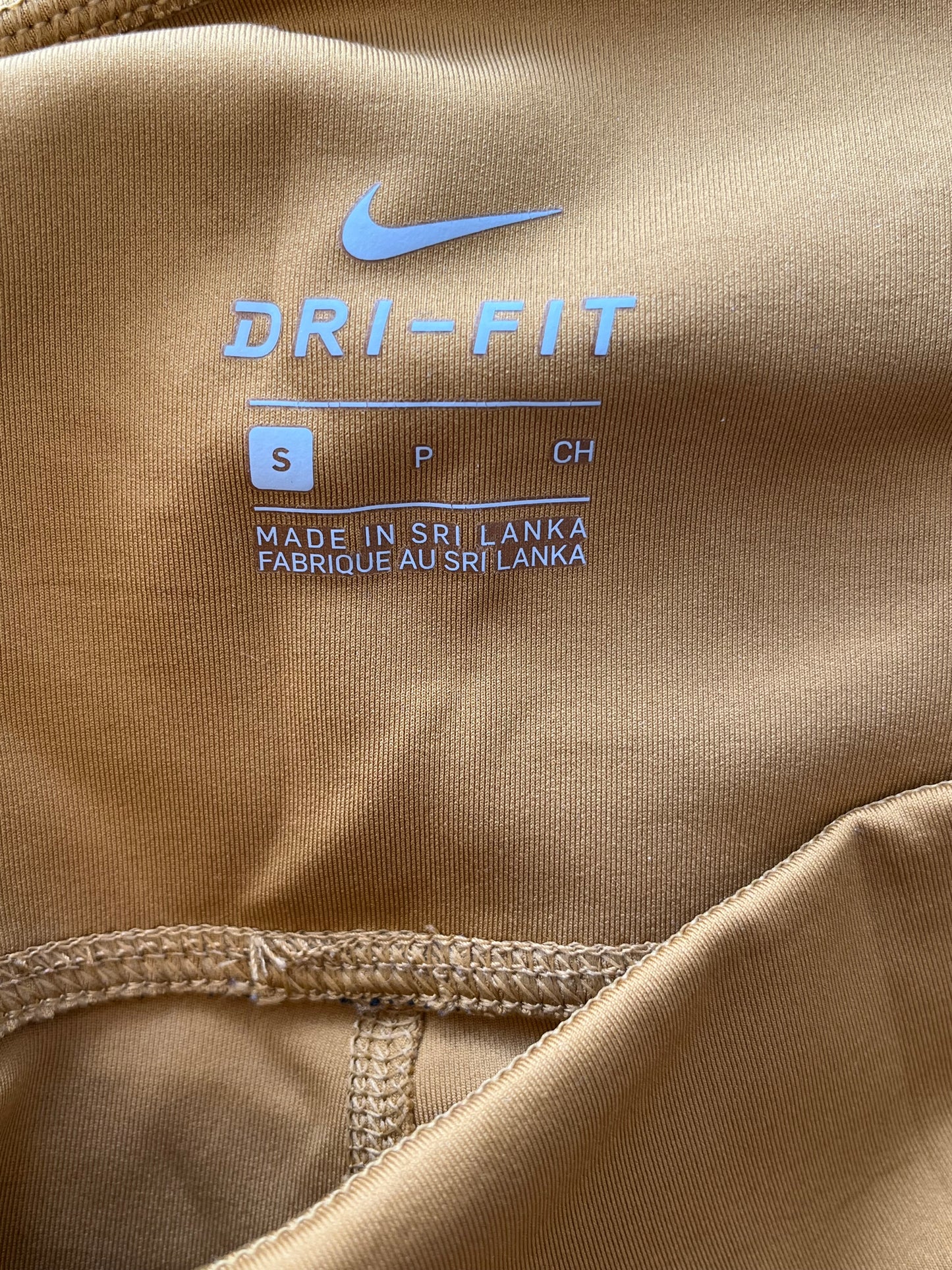 Leggings Nike - Étiquette de taille et marque