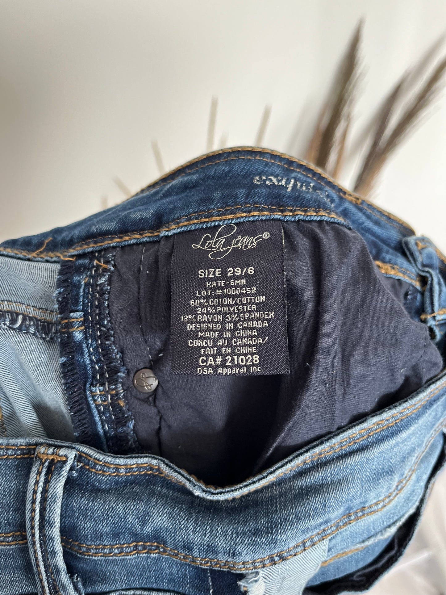 Jean Lola Jeans - Étiquette de taille