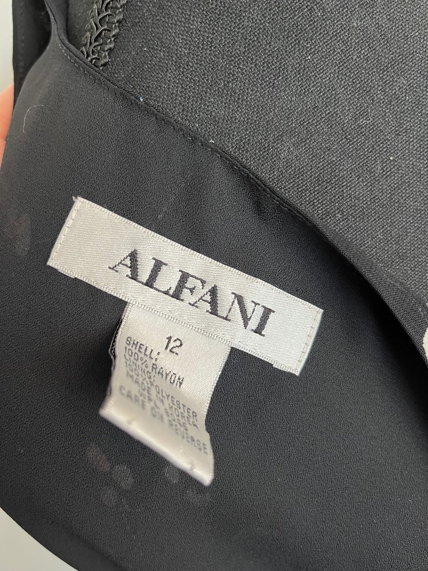 Haut Alfani - Étiquette de marque et taille