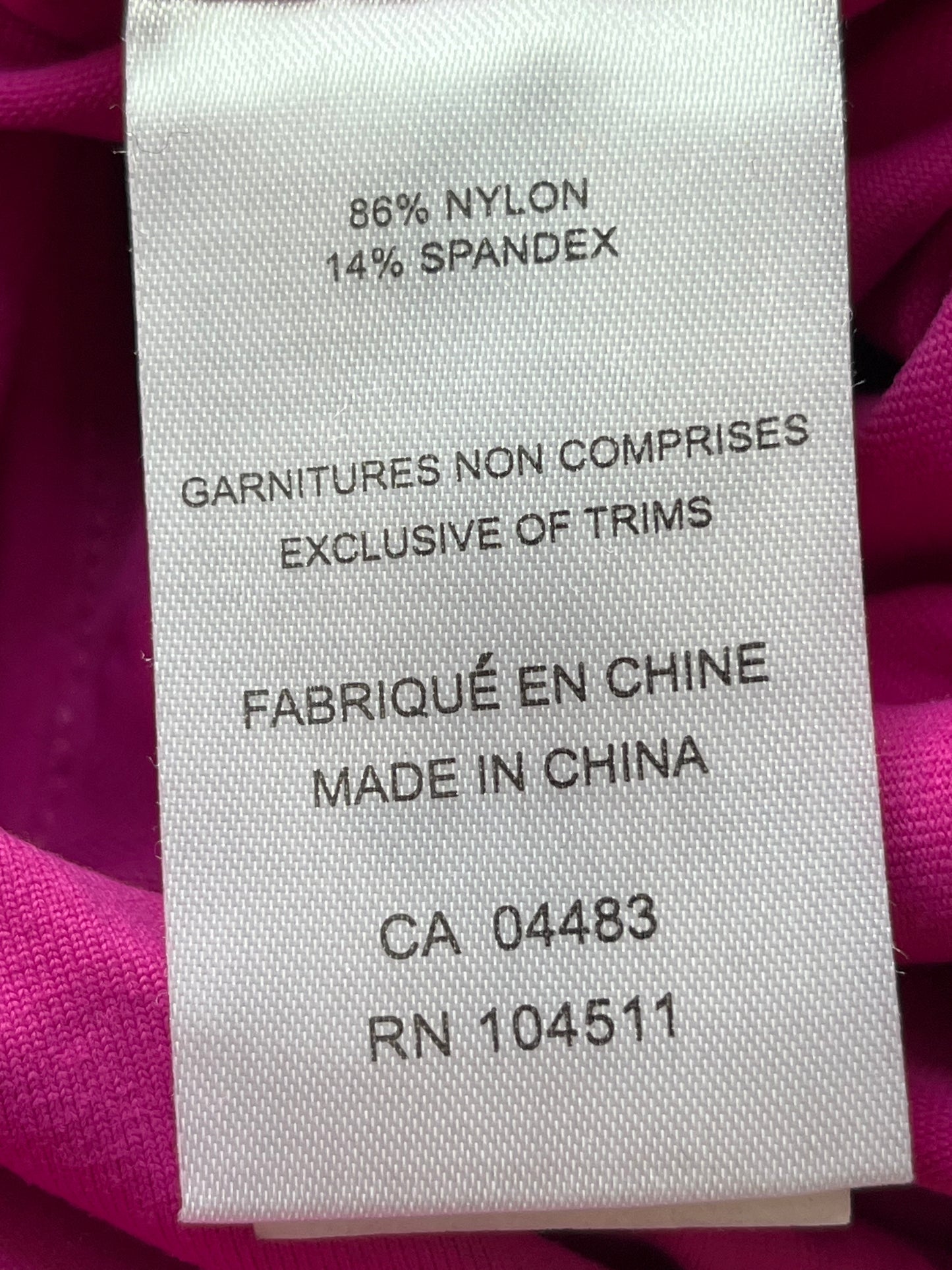 Camisole Surin - Étiquette de composition