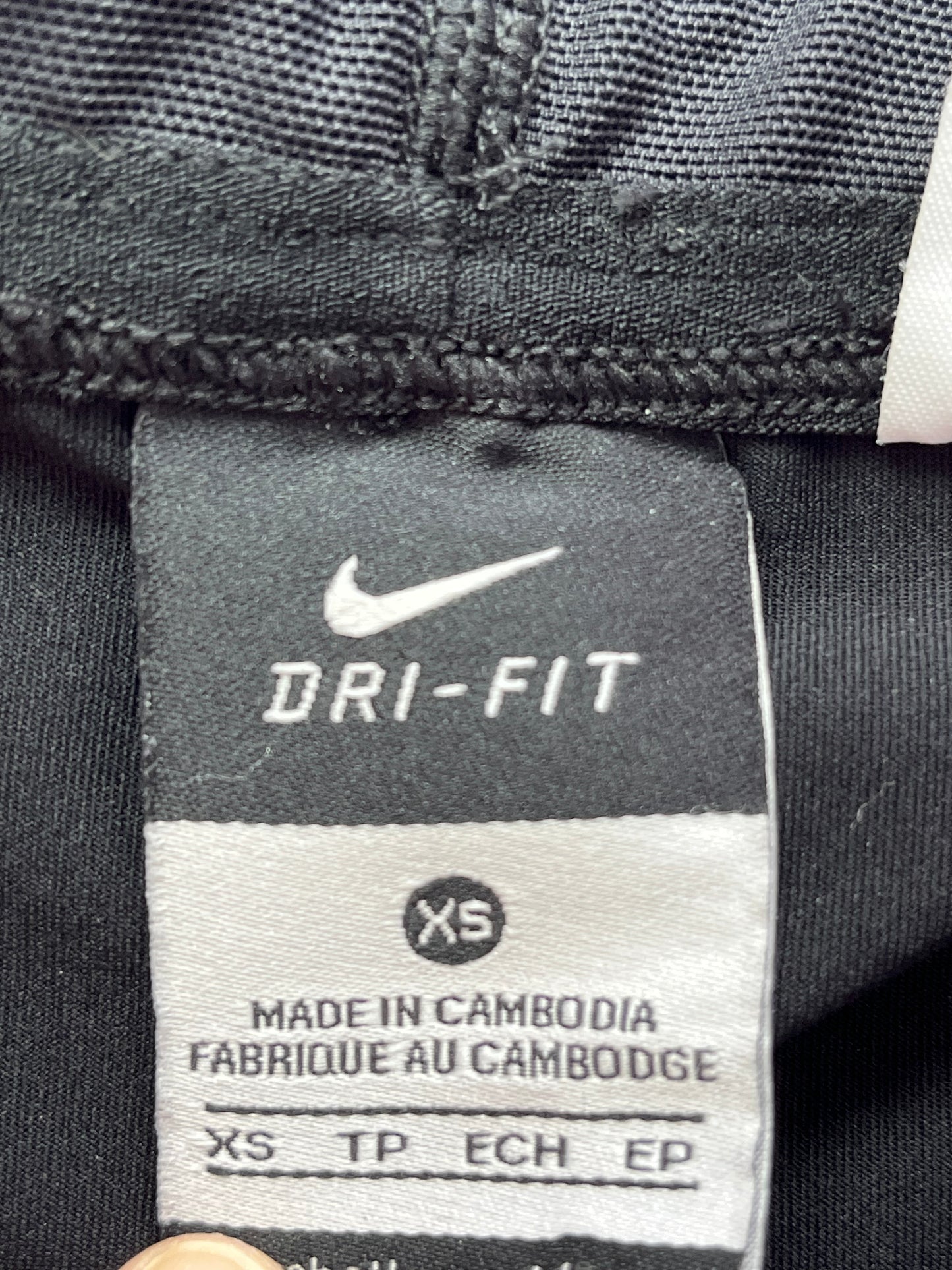 Leggings Nike - Étiquette de taille et de marque
