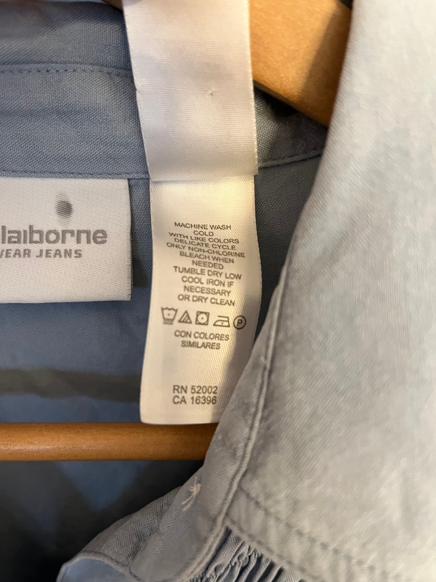 Blouse Liz Claiborne - Étiquette de composition