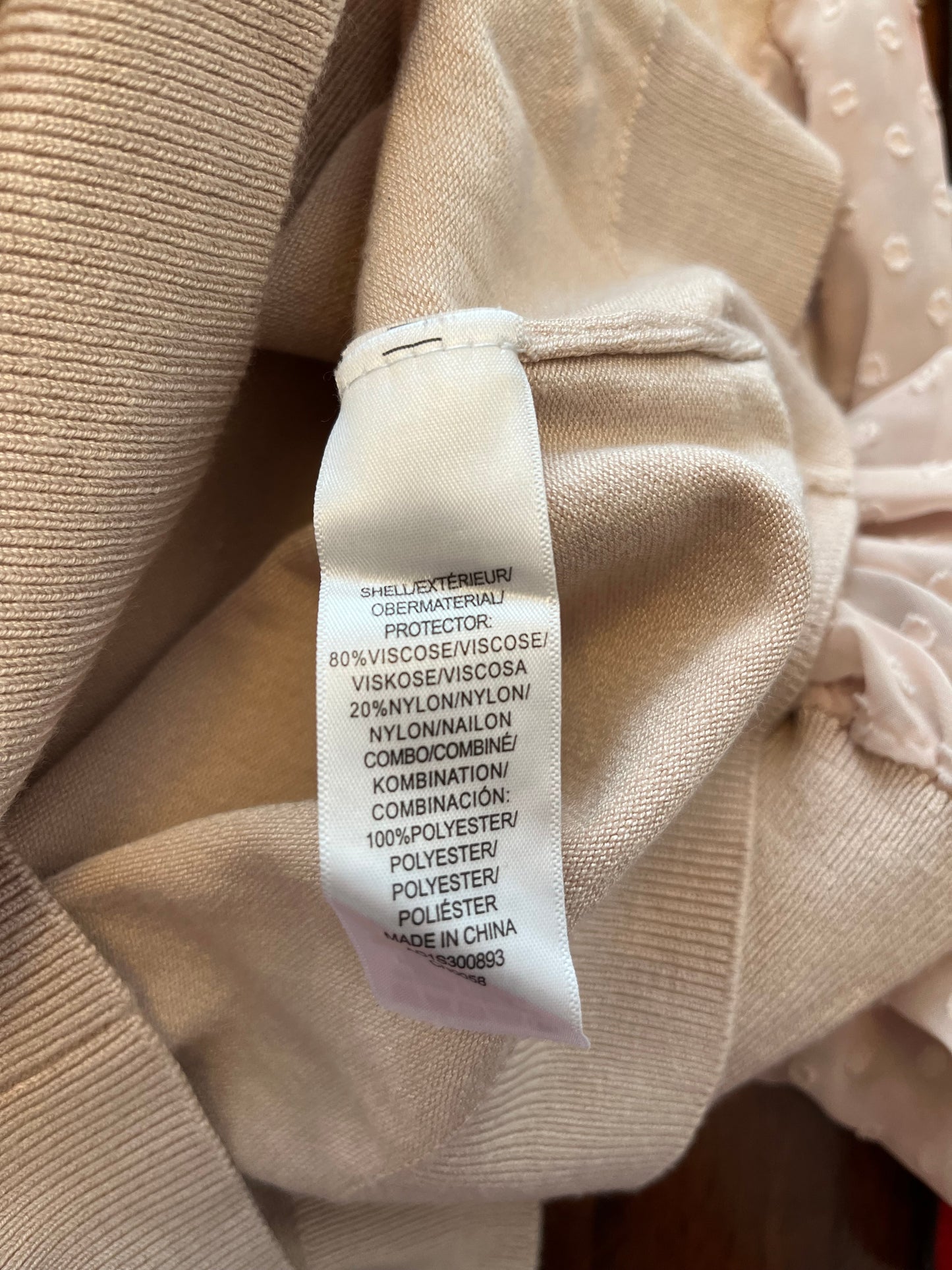 Chandail à manches longues Adrianna Papell - Étiquette de composition