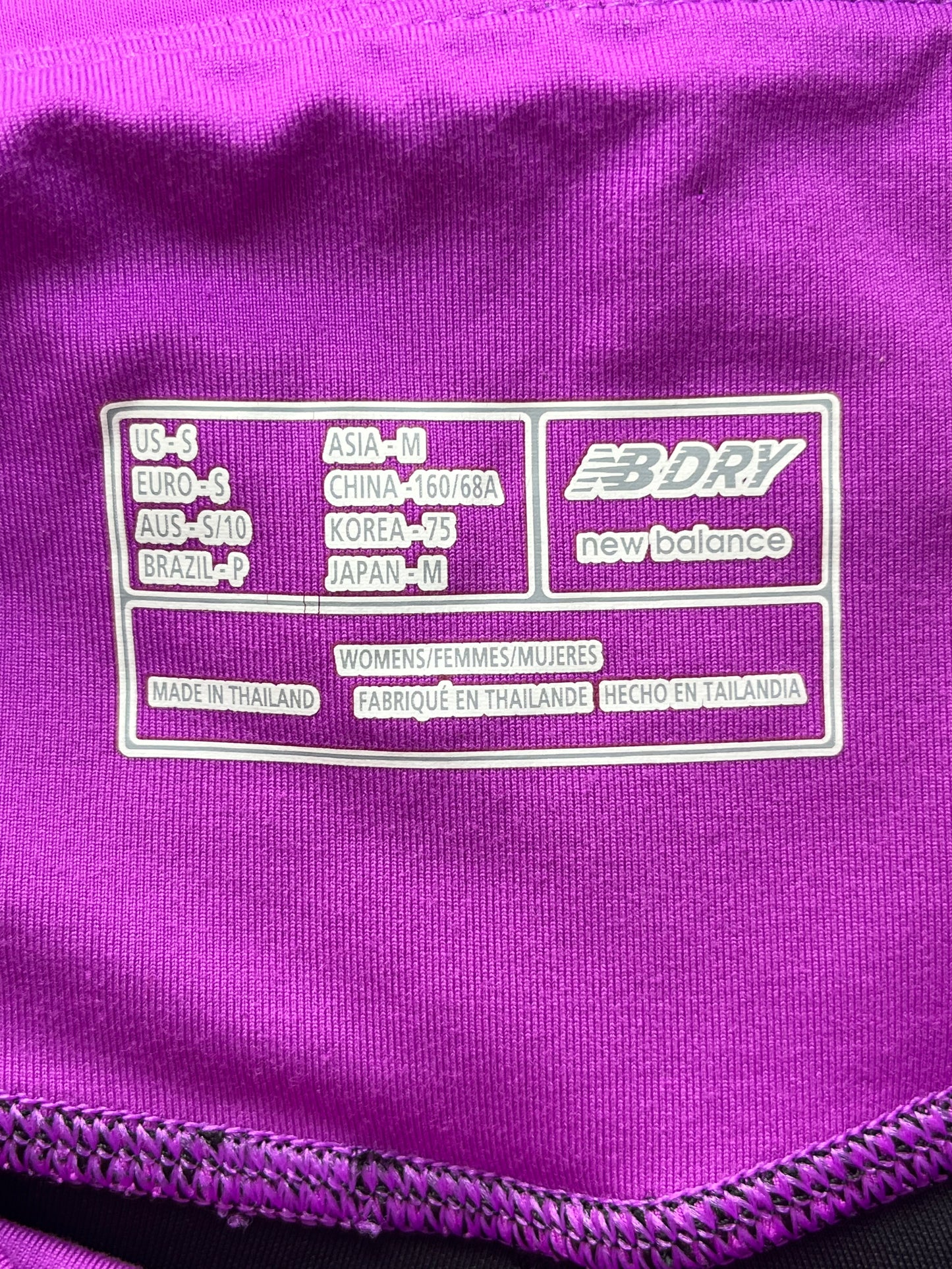 Leggings New Balance - Étiquette de taille et de marque