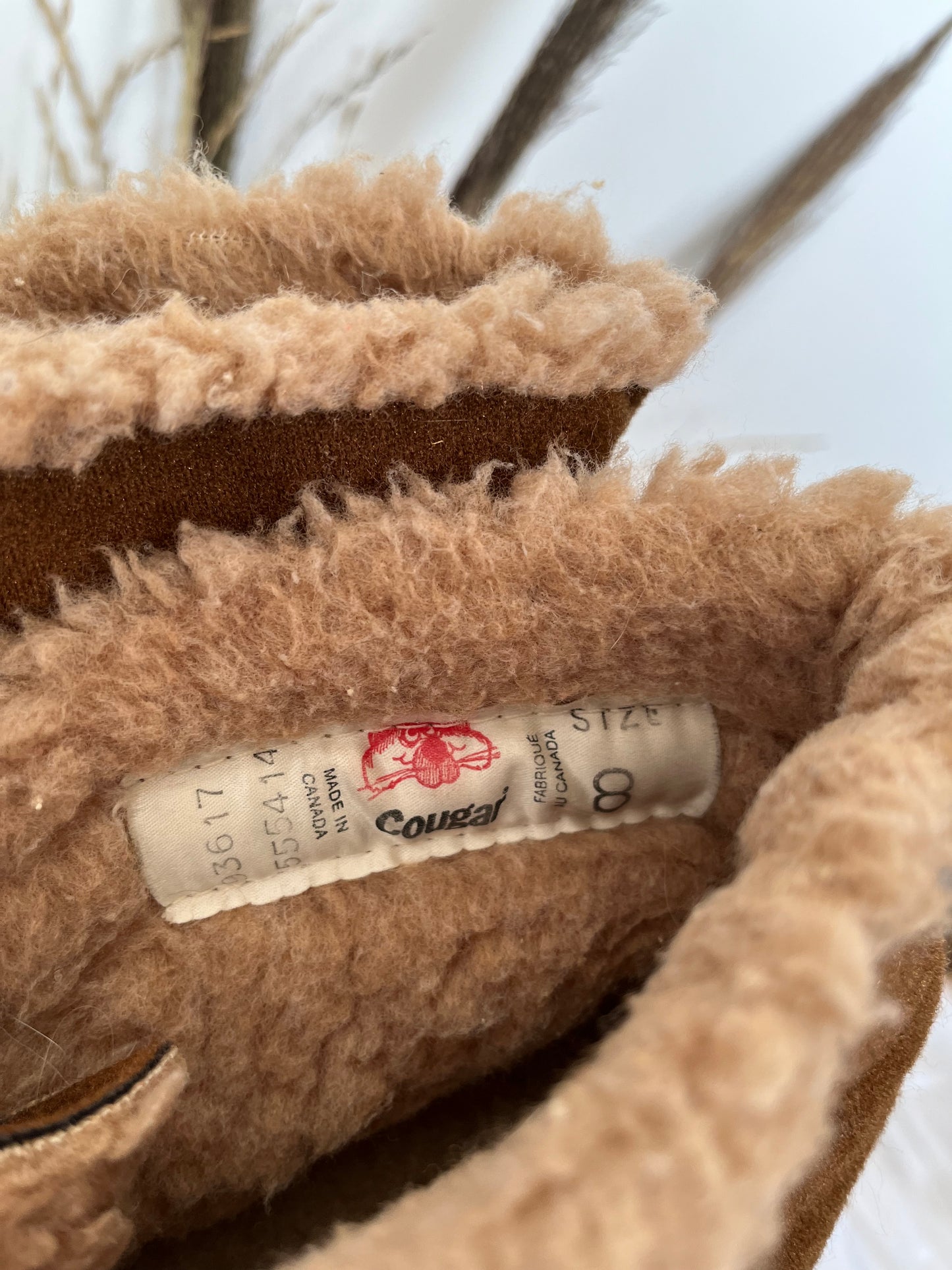 Bottillons Cougar - Étiquette de marque et pointure