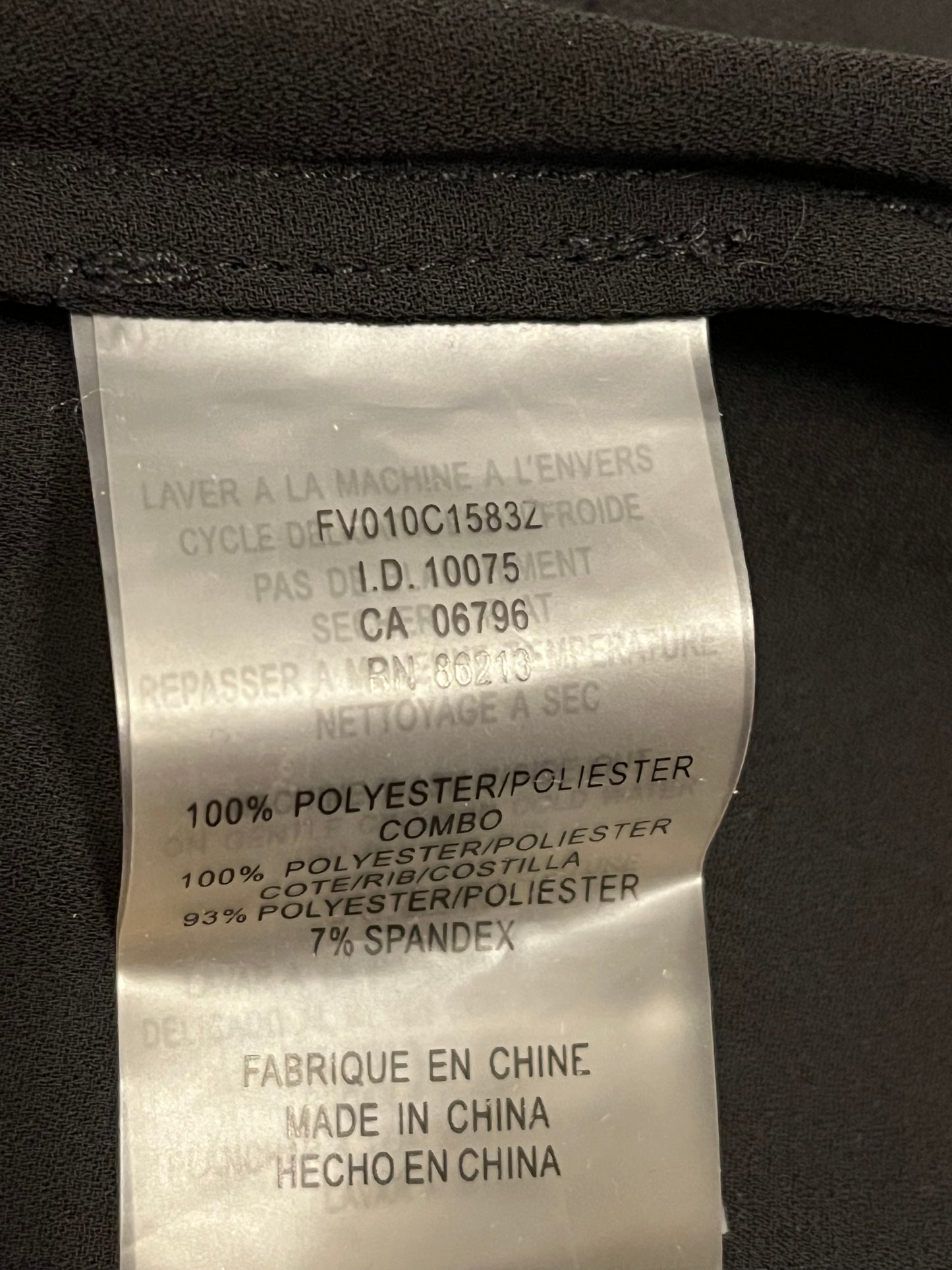 Camisole Tristan - Étiquette de composition