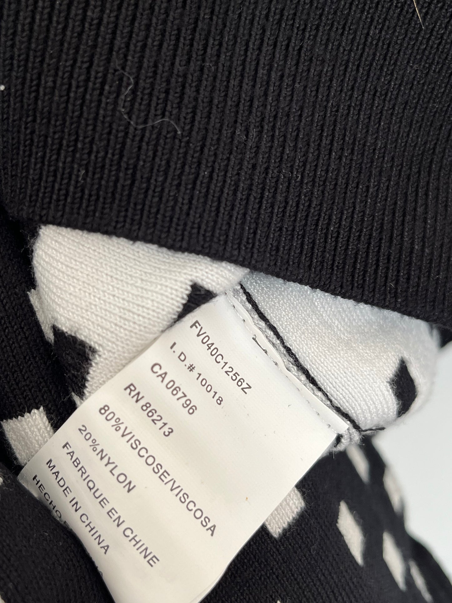 Cardigan Tristan - Étiquette de composition