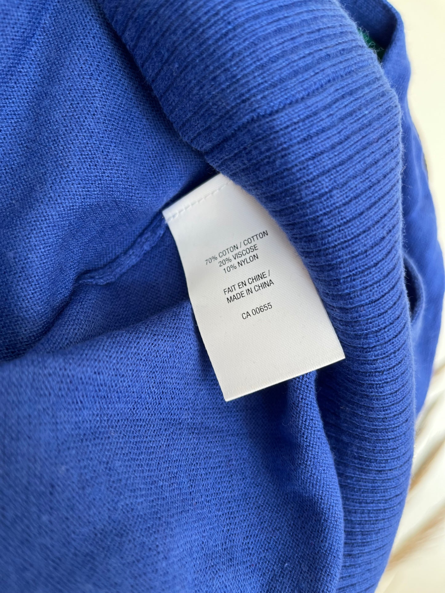 Cardigan Reitmans - Étiquette de composition