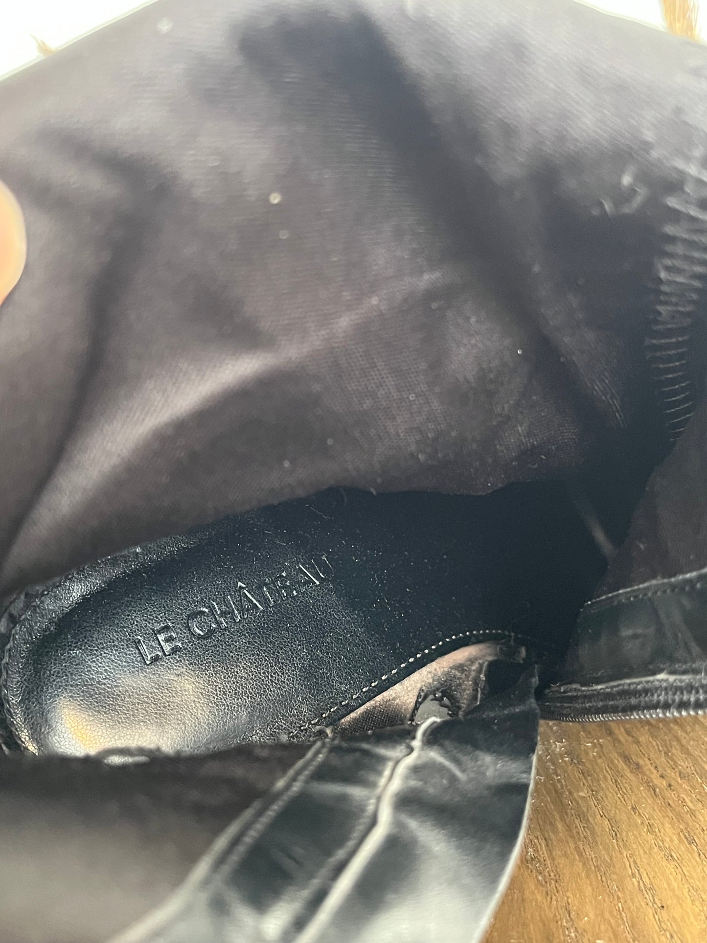 Bottes Le Château - Vue sur l'étiquette de marque