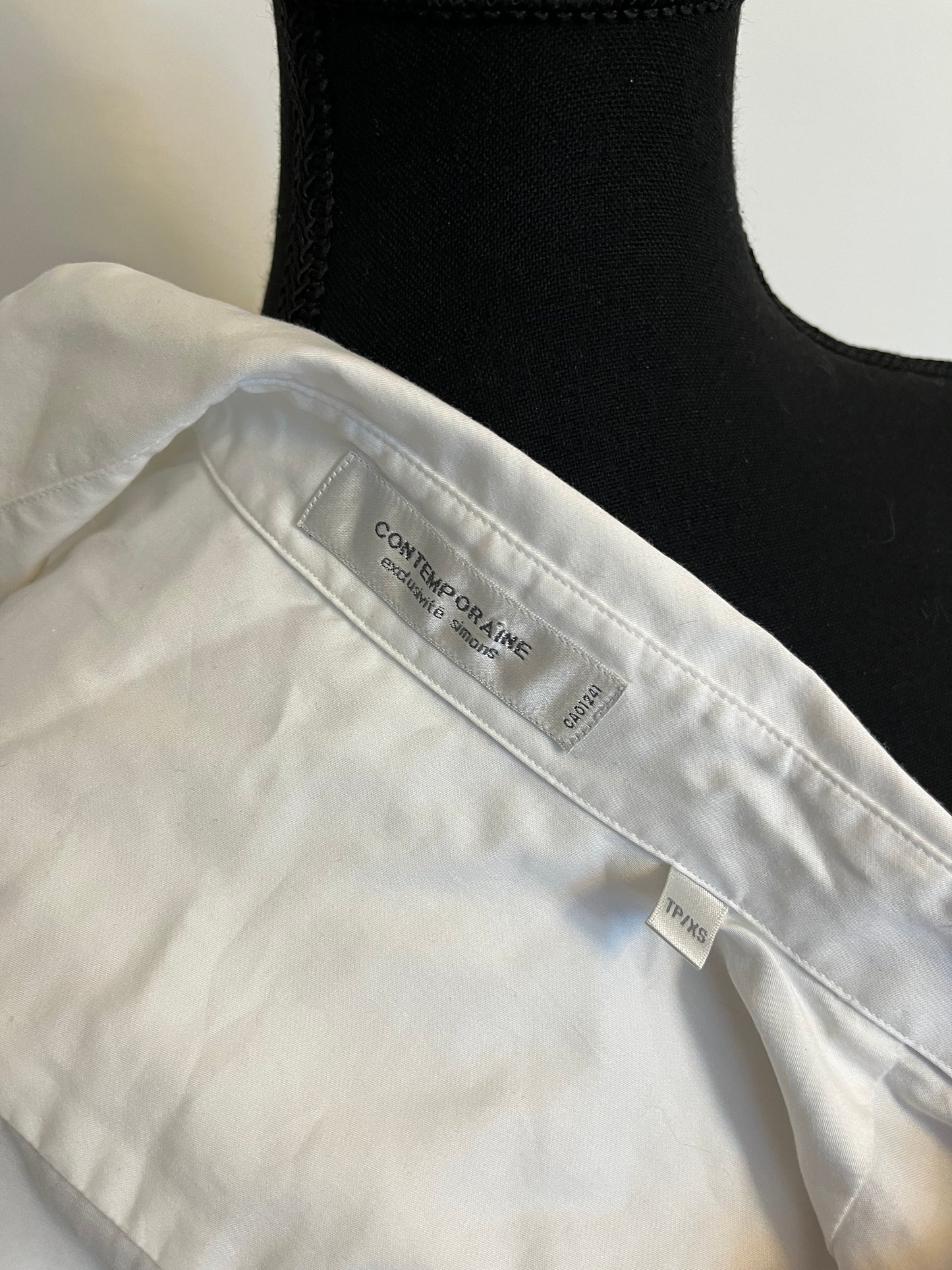 Chemise Simons - Étiquette de marque et taille