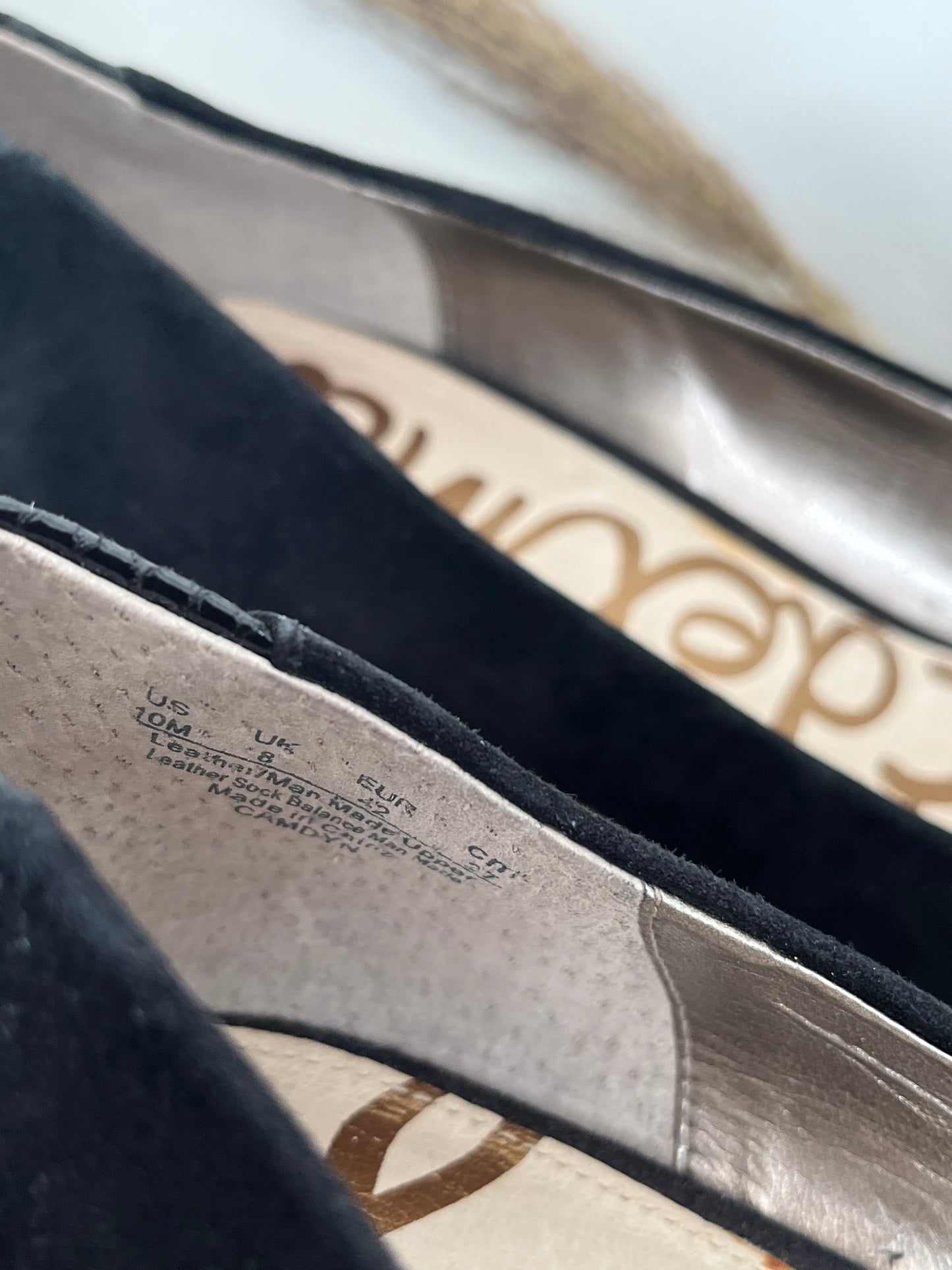 Talons Sam Edelman - Étiquette de pointure