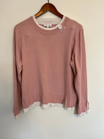 Chandail vieux rose à manche longues