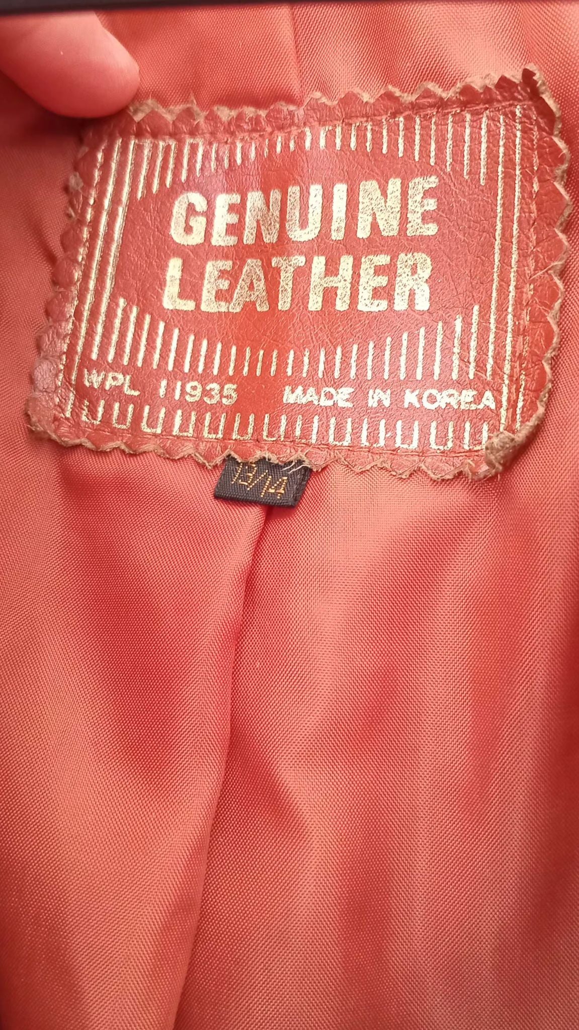 Manteau en cuir vintage (P/M)