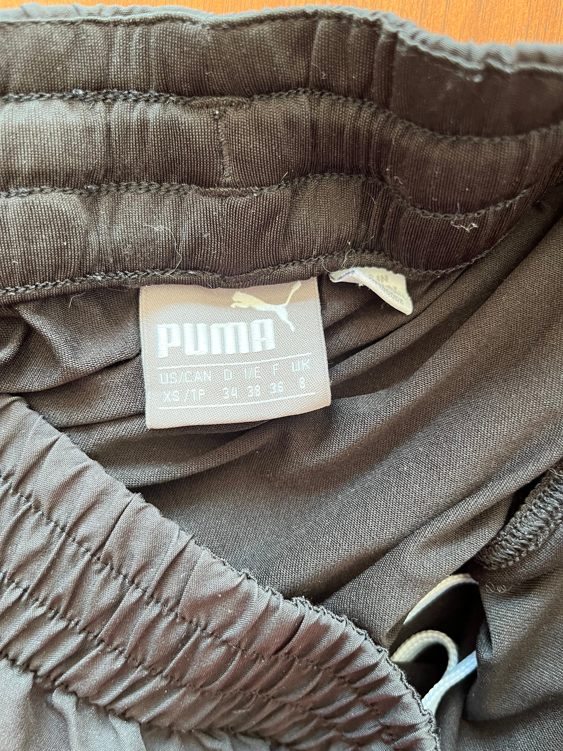 Short Puma - Étiquette de taille et marque