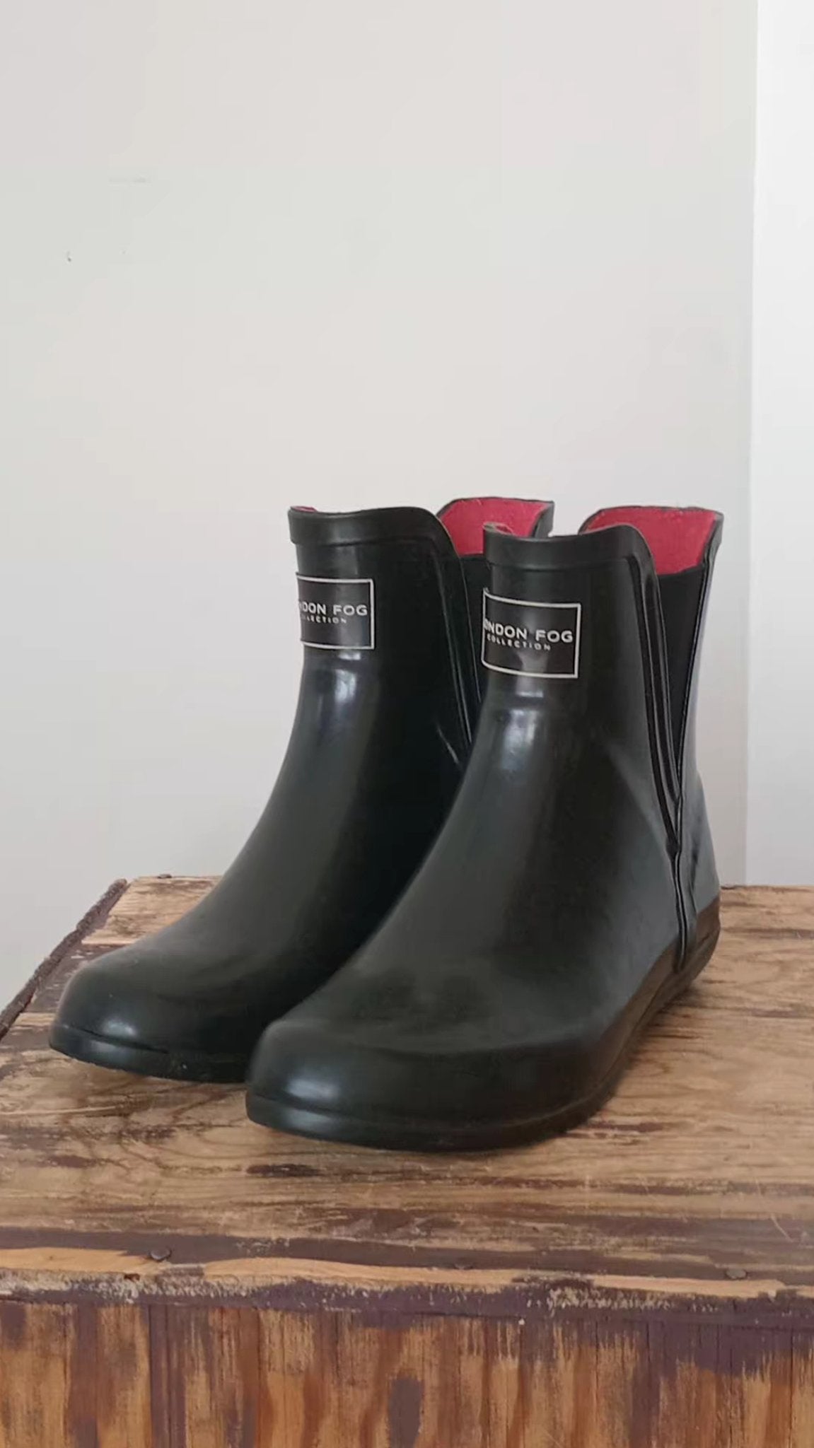 Bottes de pluie noires à la cheville (7)