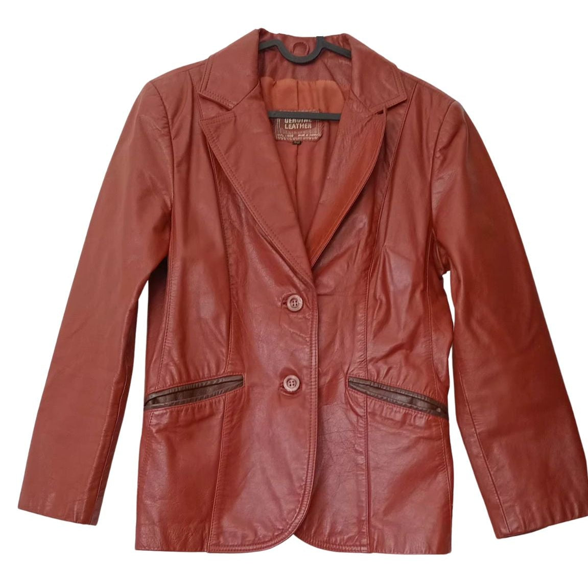 Manteau en cuir vintage (P/M)