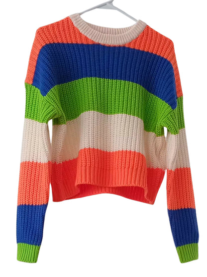 Chandail tricoté coloré