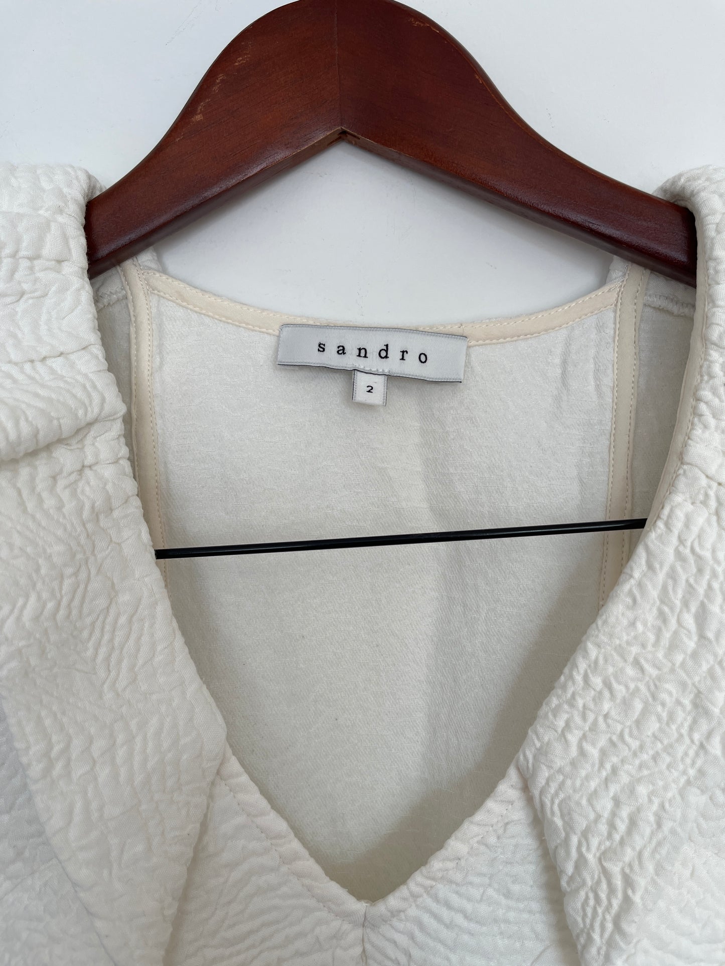 Camisole Sandro - Étiquette de taille et marque