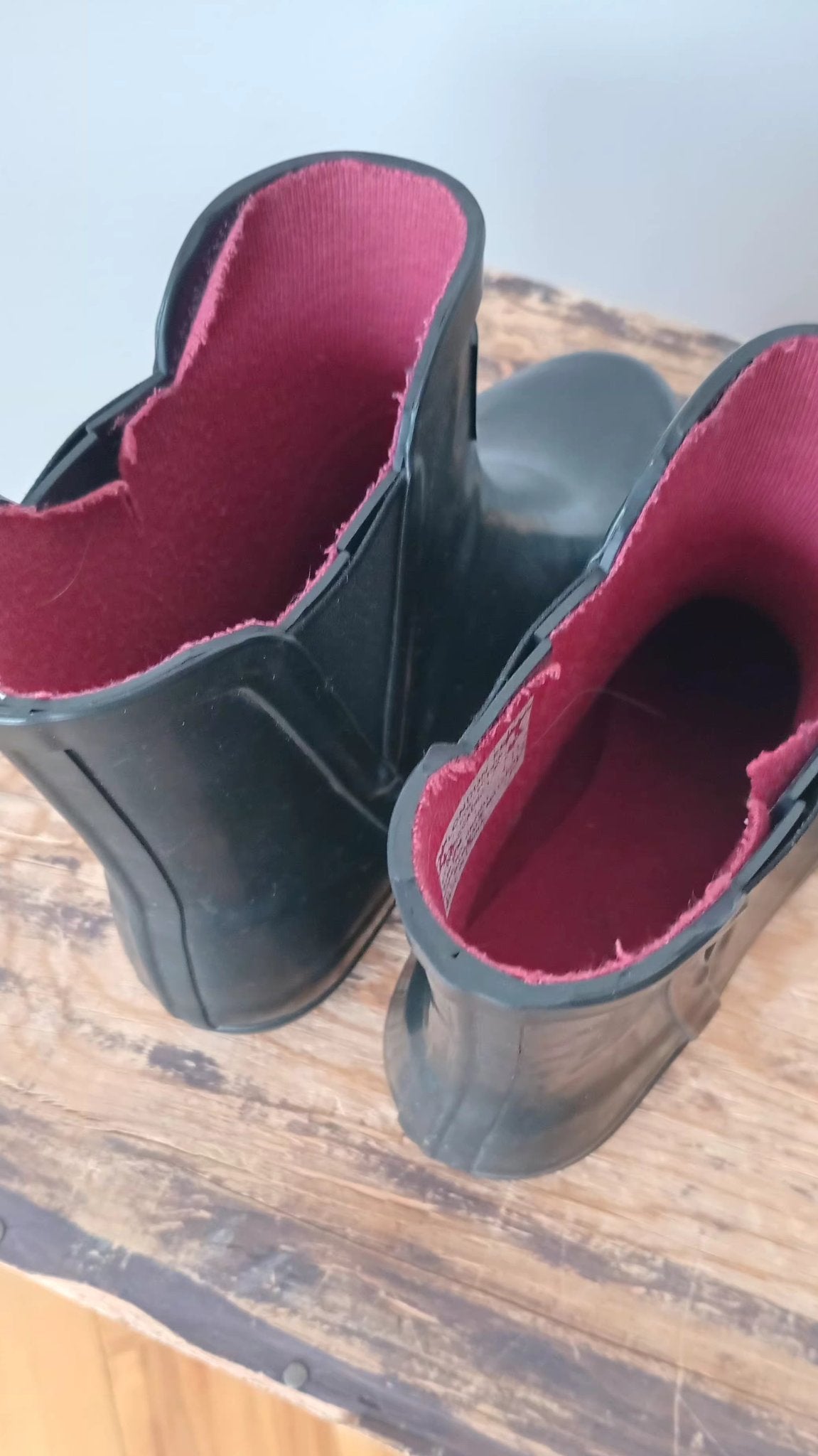 Bottes de pluie noires à la cheville (7)