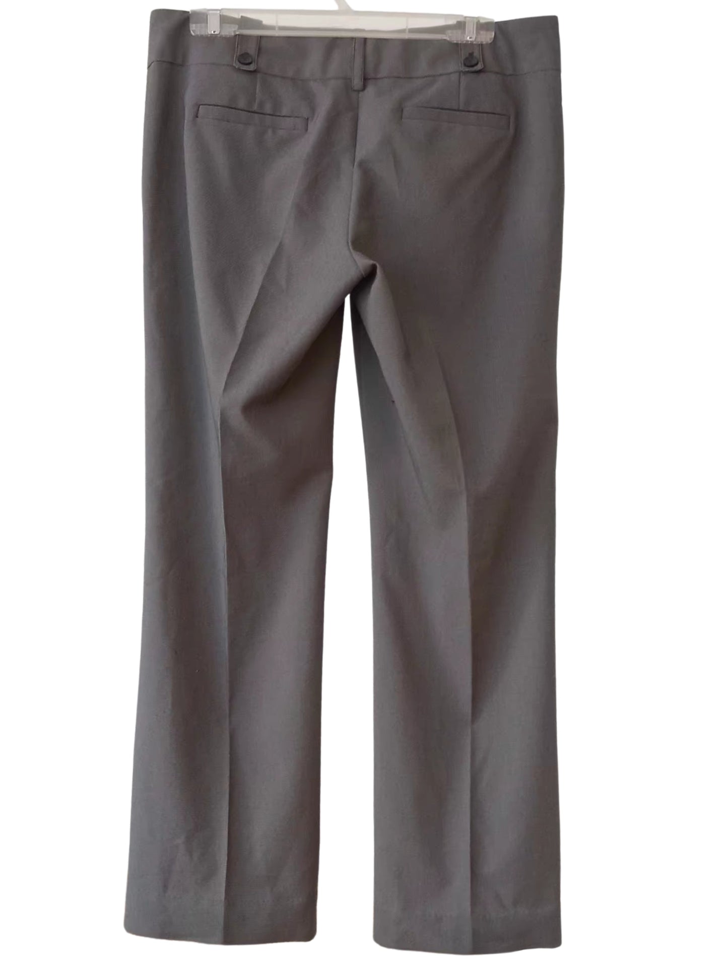 Pantalon gris texturé, taille moyenne