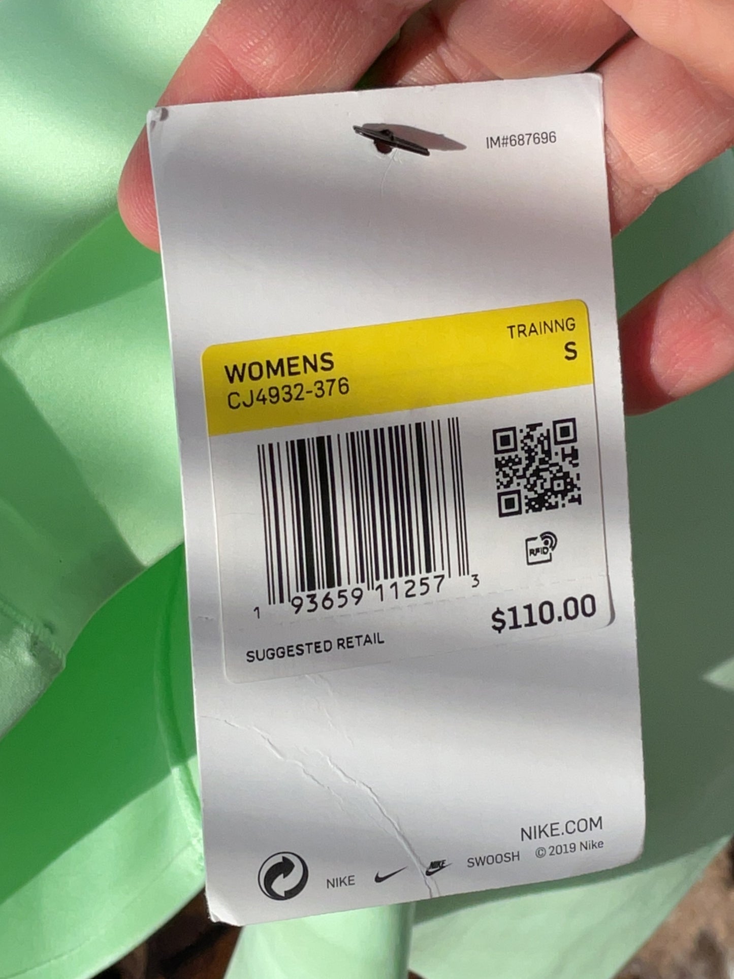 Combinaison d’entraînement vert menthe