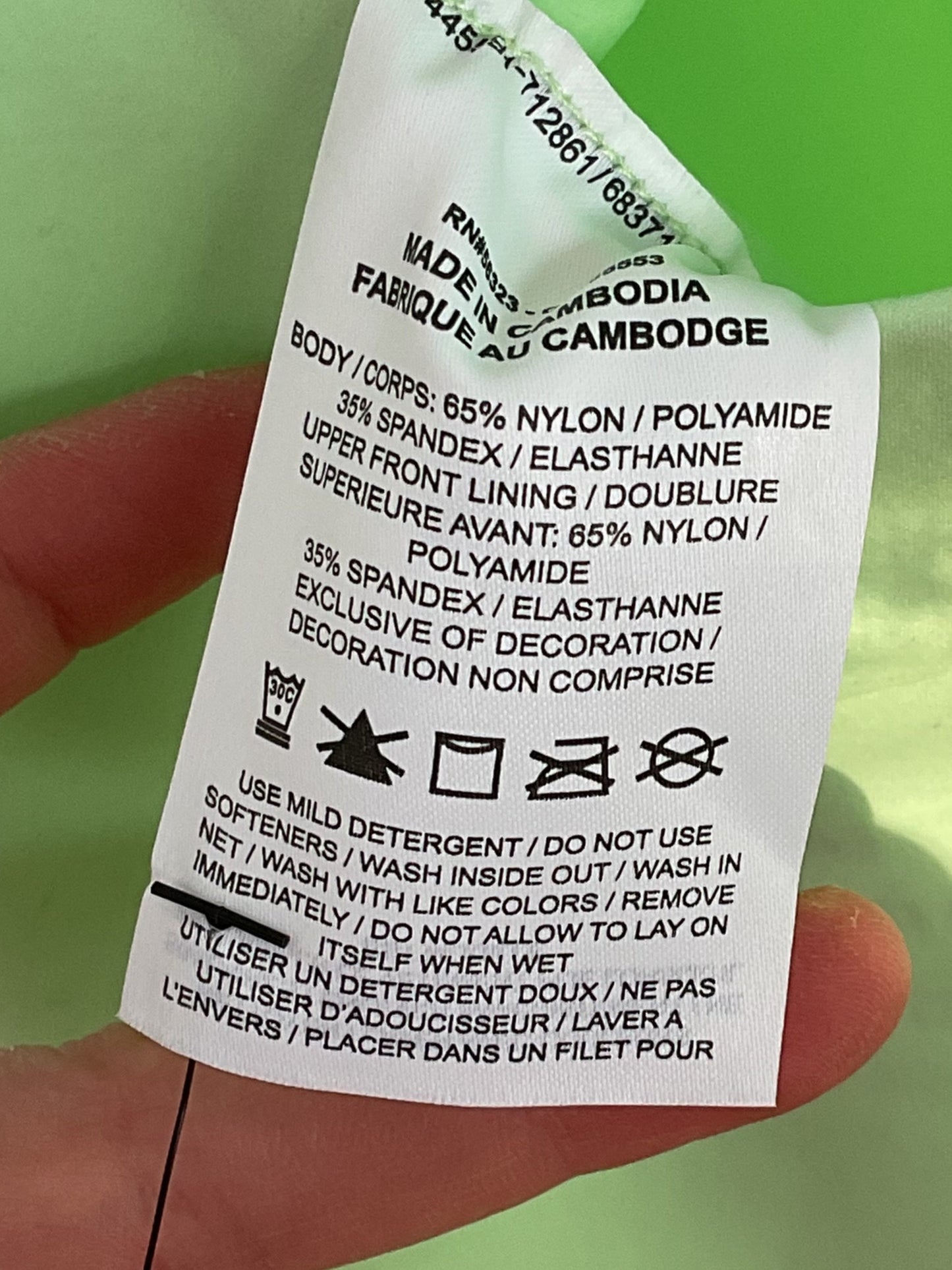 Combinaison d’entraînement vert menthe