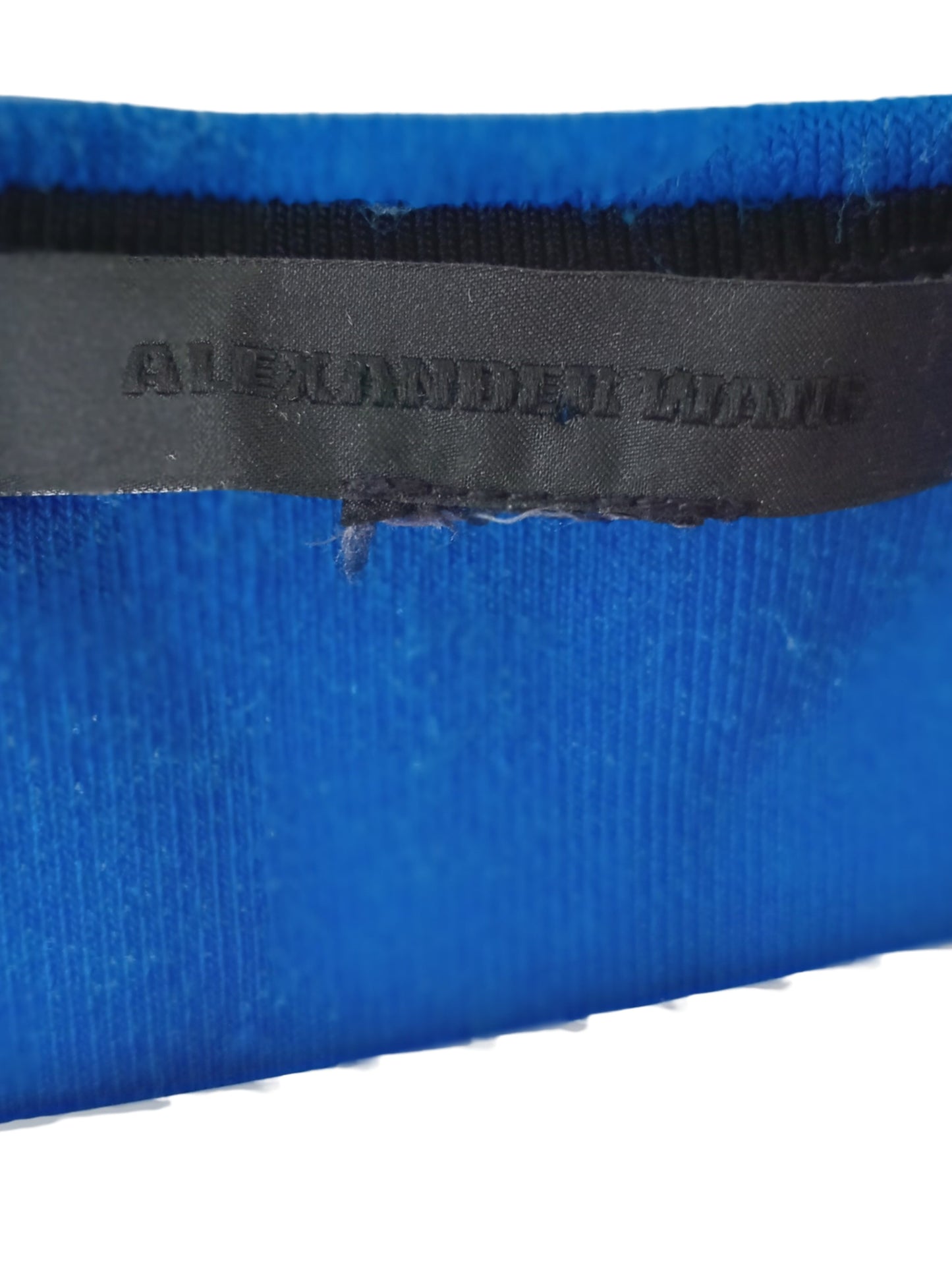 Robe bleu royal à zip avant – pièce trésor