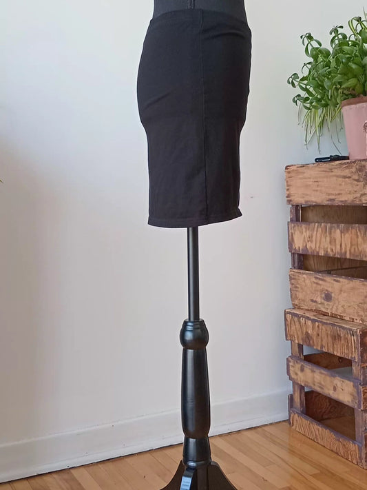 Jupe minimaliste en coton extensible (S)
