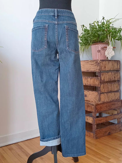 Jean coupe droite denim foncé