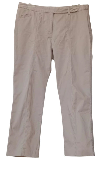 Pantalon beige à couture frontale (M)