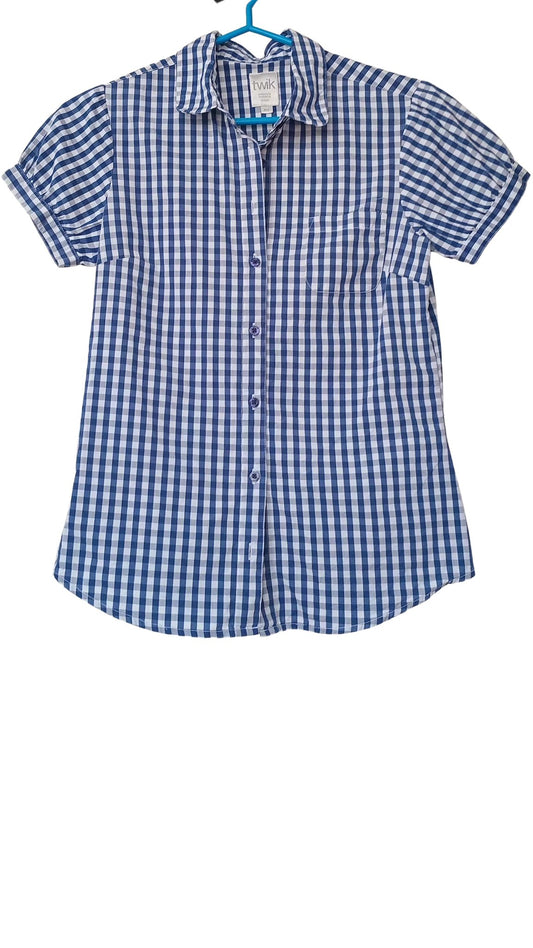 Blouse à carreaux style pique-nique (P)