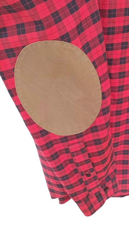 Chemise carreautée avec coudières (M)
