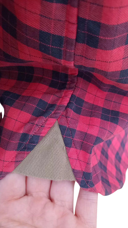 Chemise carreautée avec coudières (M)