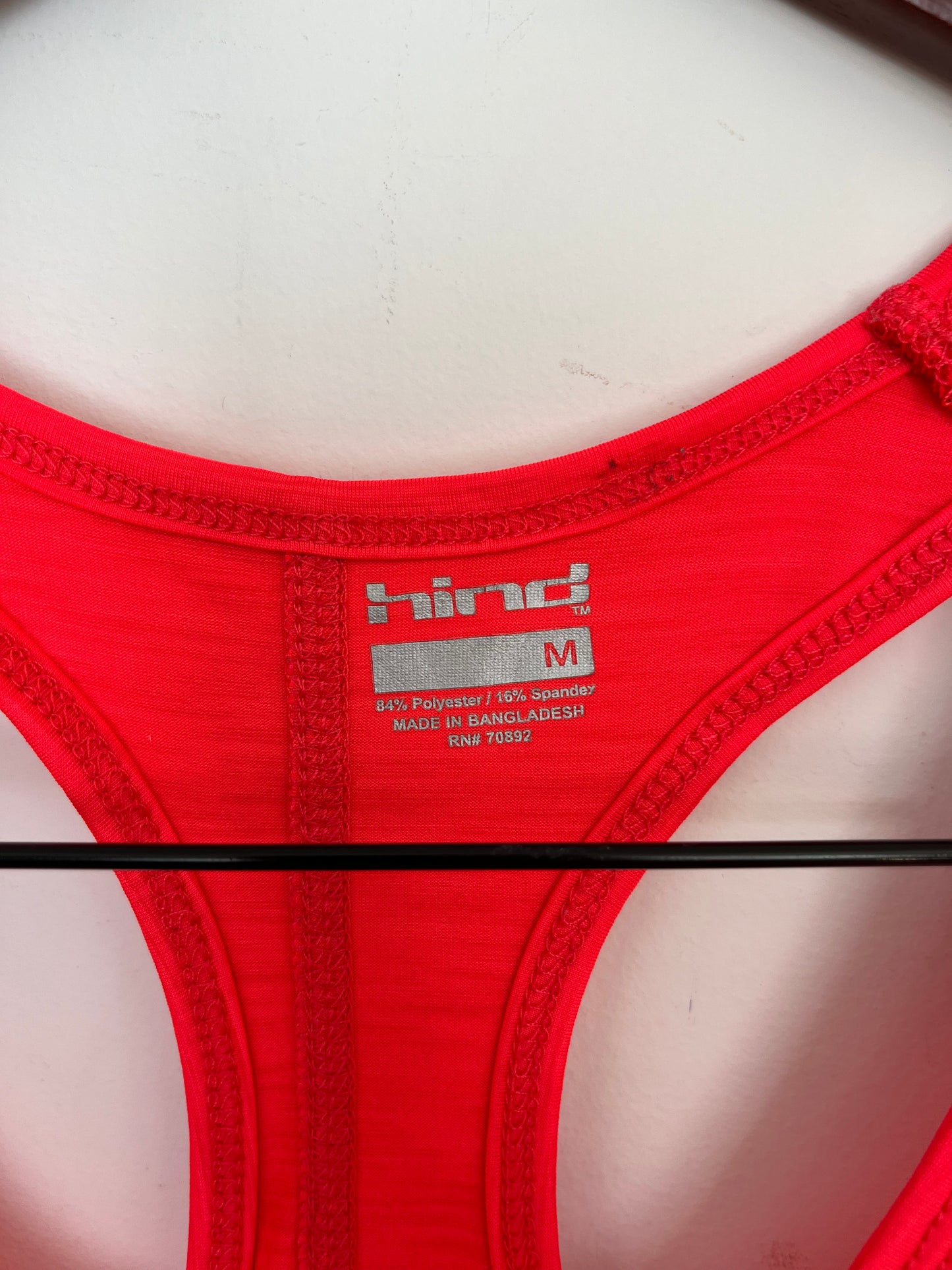 Camisole Hind - Étiquette de marque et taille