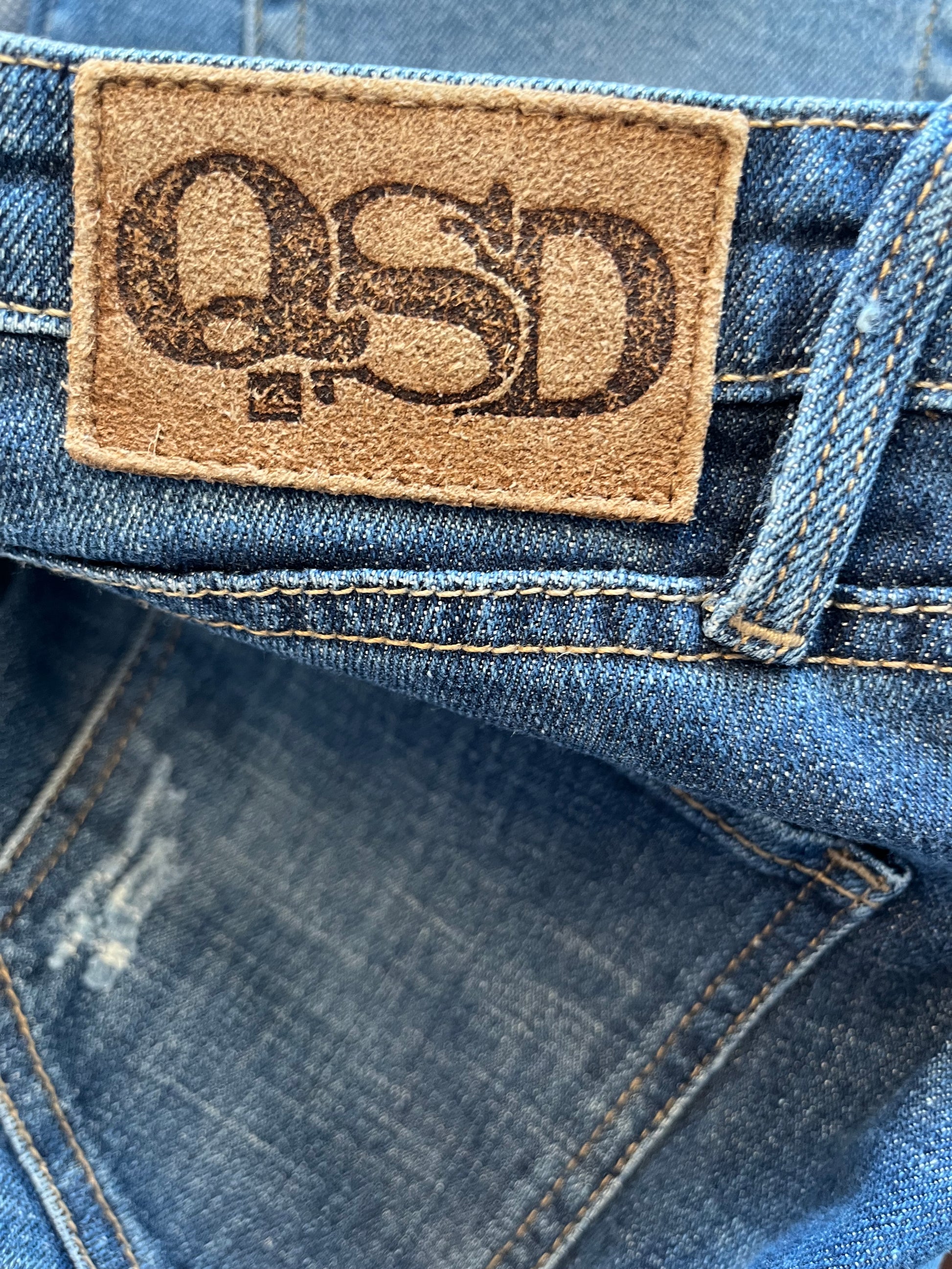 Jeans QSD - Vue sur l'étiquette