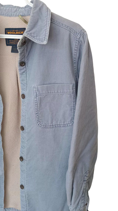 Surchemise matelassée en petit velours côtelé (P)