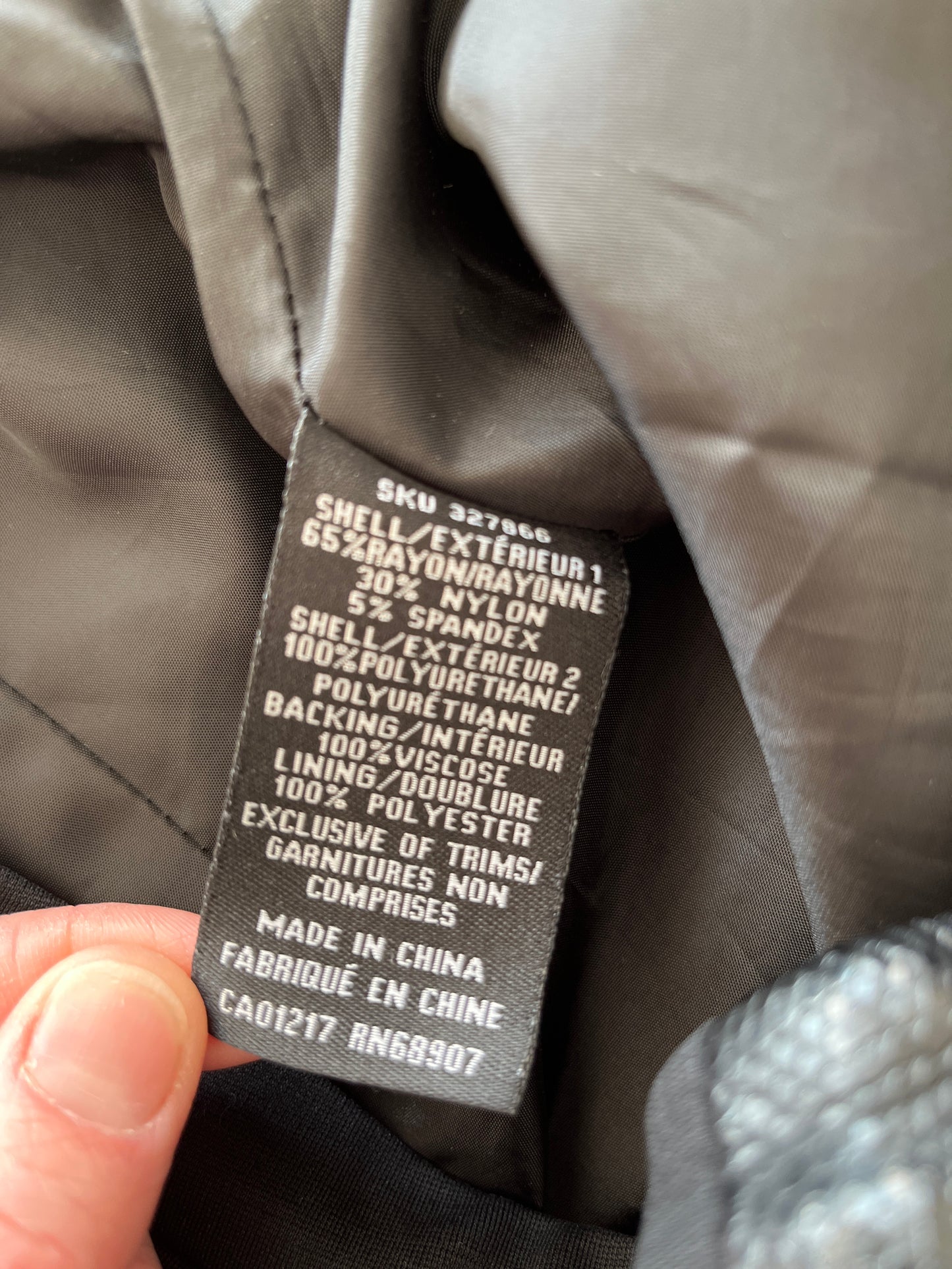 Jupe Le Château - Étiquette de composition