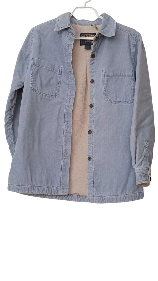 Surchemise matelassée en petit velours côtelé (P)