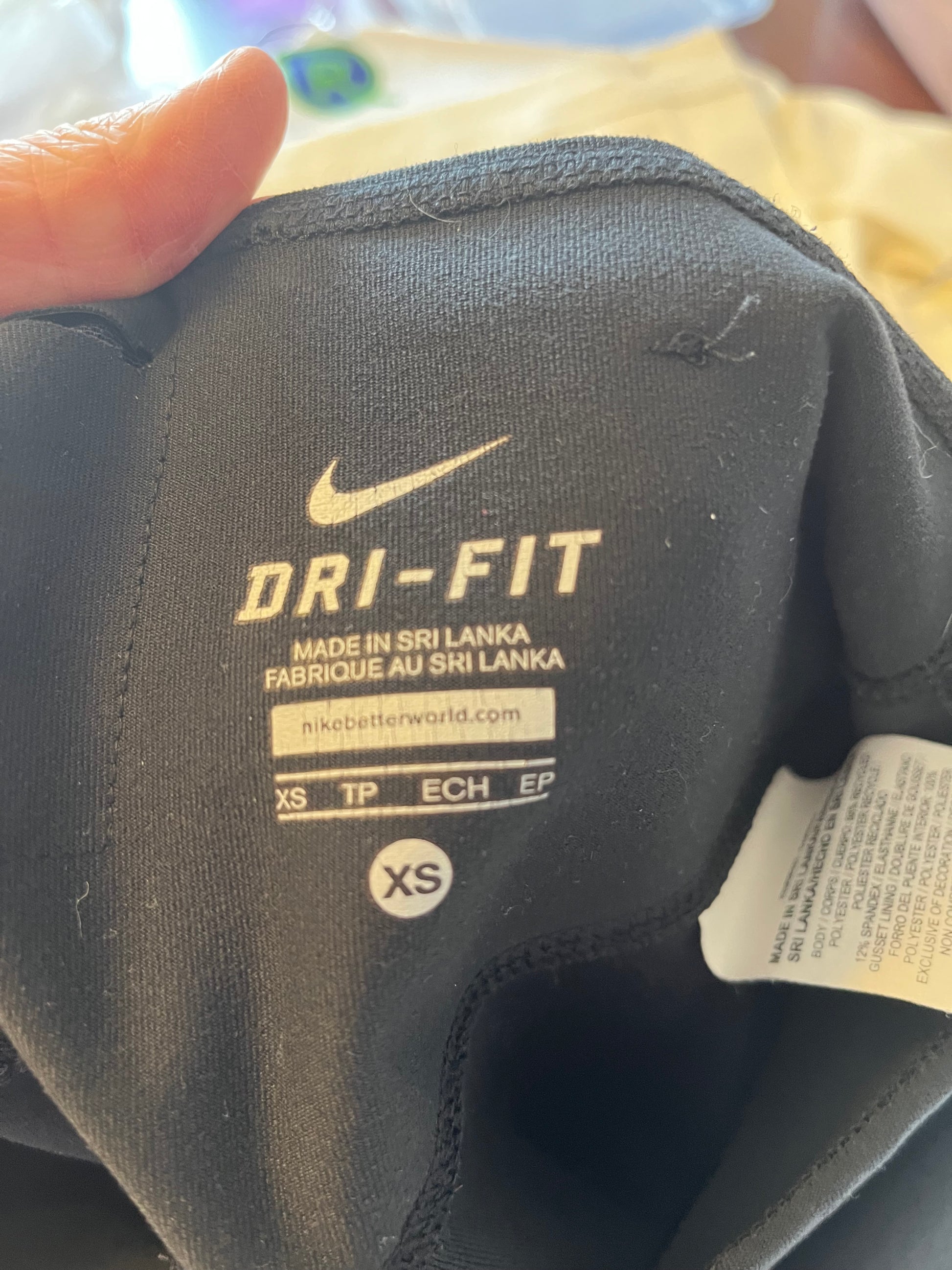 Leggings Nike - Étiquette de taille