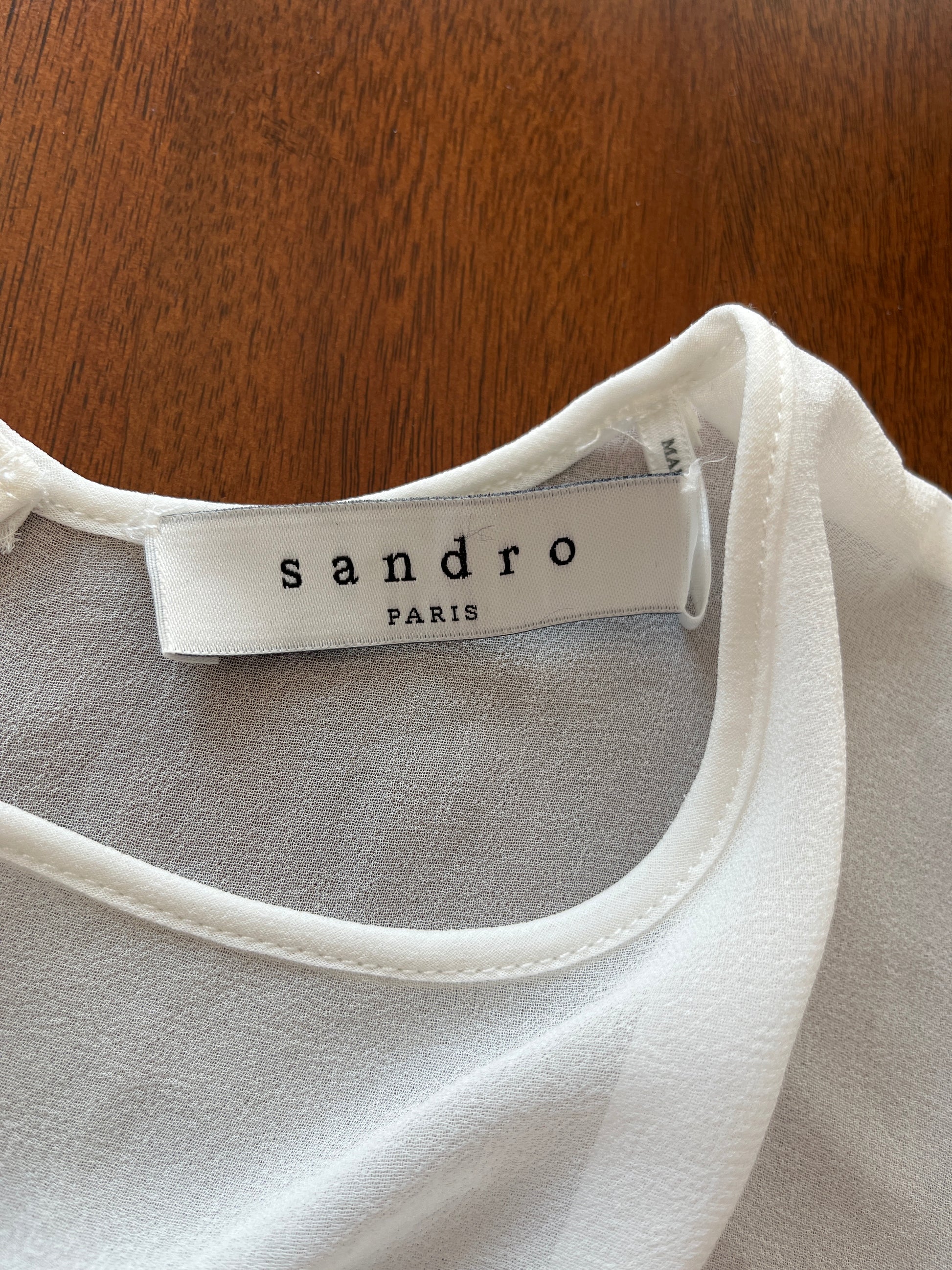 Camisole Sandro - Étiquette de marque