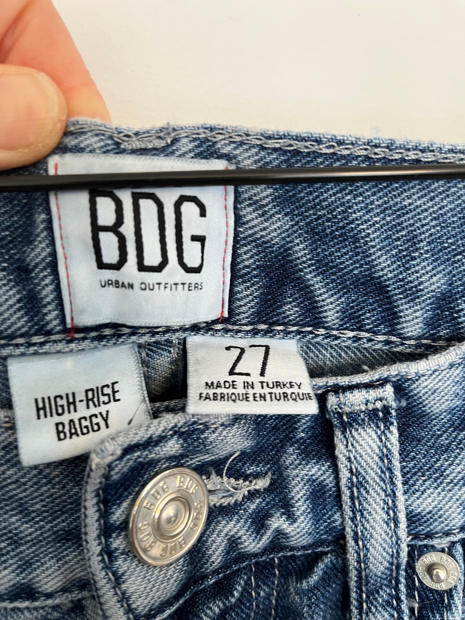 Jeans BDG - Étiquette de taille