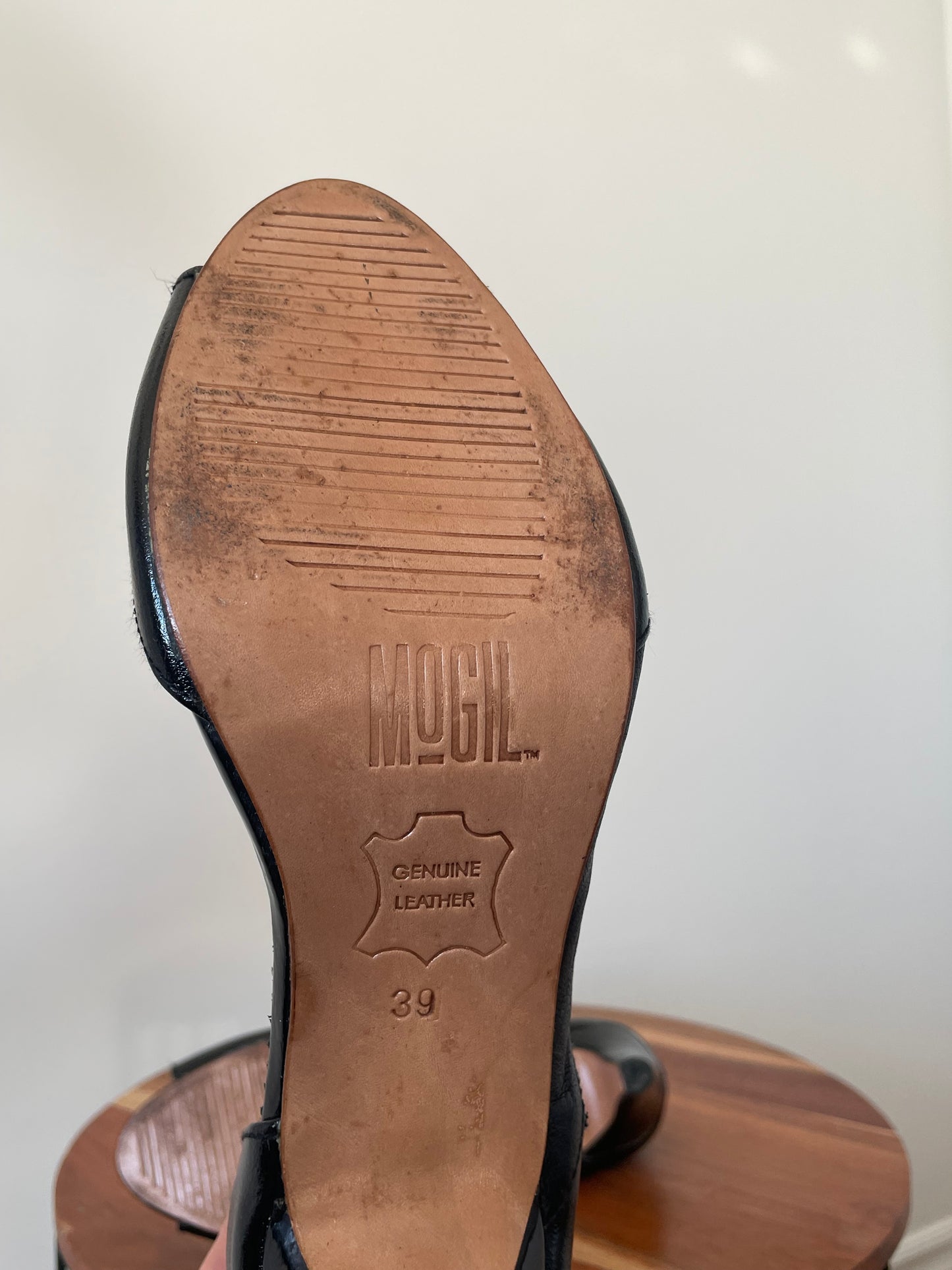 Escarpins noir et vert